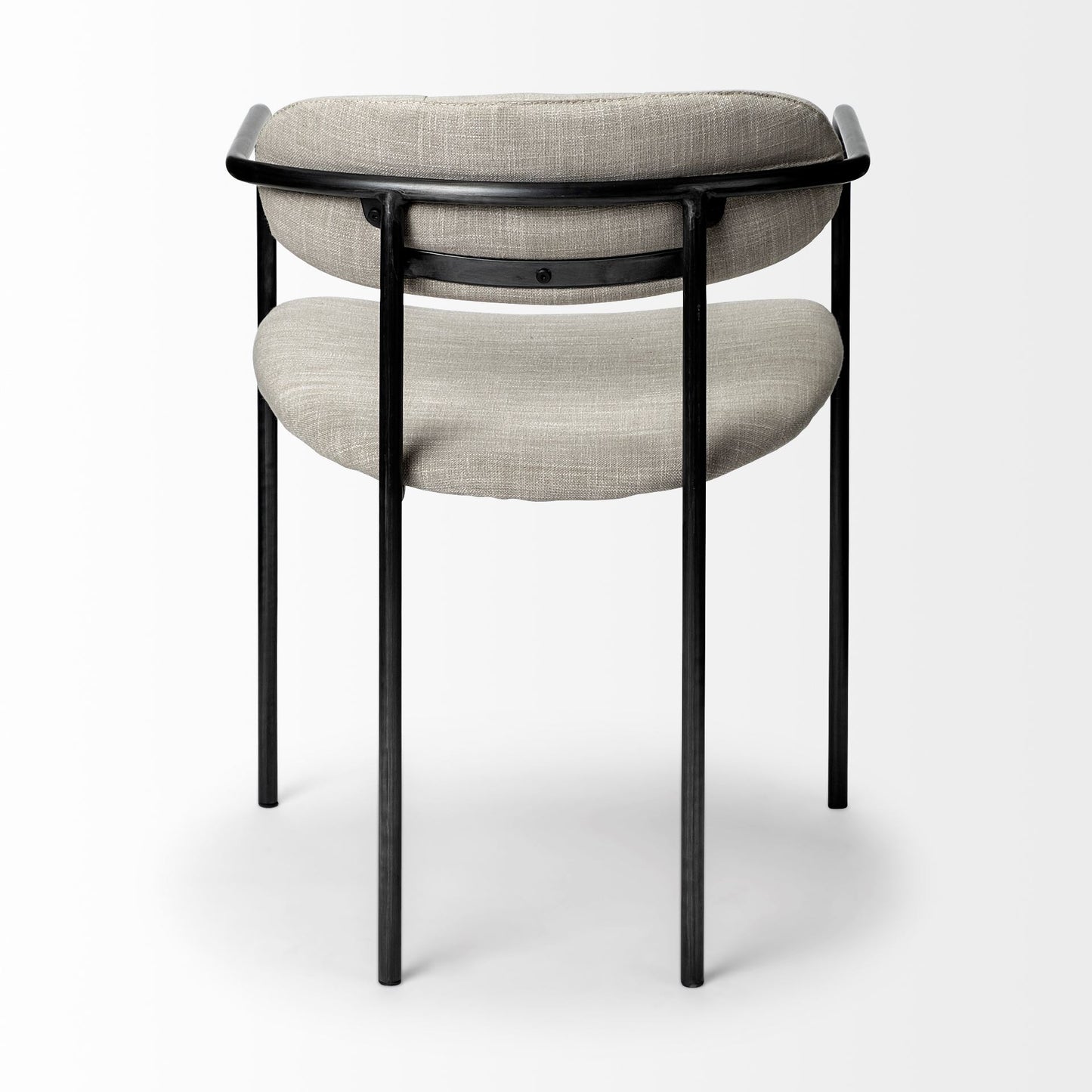 Parker I Cream Fabric Seat Dining Chair - Set of 2, Elegant and Modern Seating