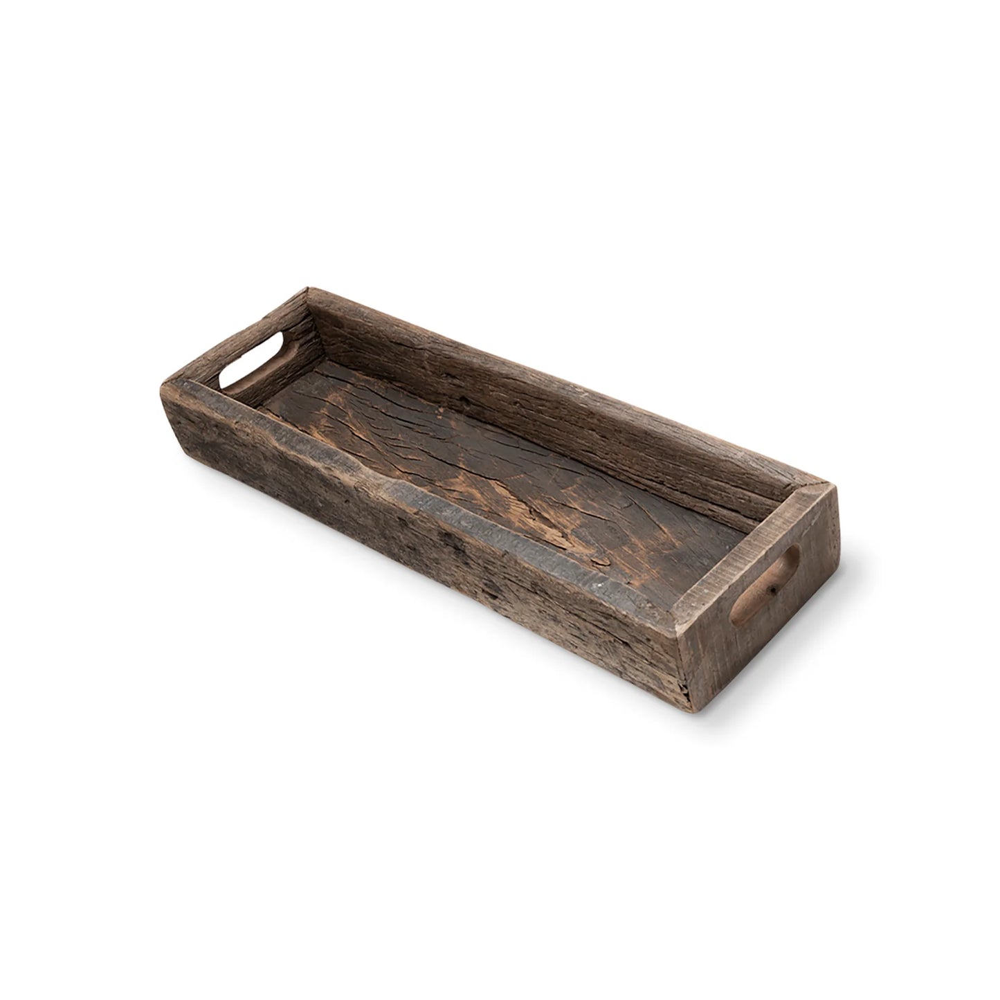 Vernon Small 24L x 7W Brown Reclaimed Wood Tray β Eco-Friendly, Rustic Charm for Stylish Decor