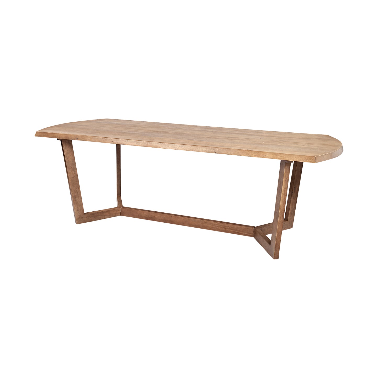 Denver Rectangular Brown Solid Wood Top and Base Dining Table for a Timeless and Stylish Dining Experience
