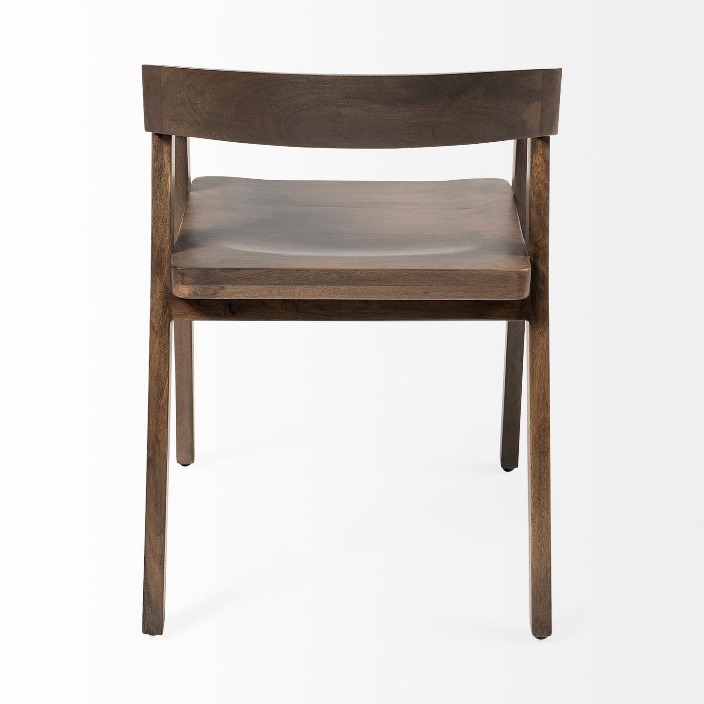 Nicholas I Onyx Brown Solid Wood Dining Chair - Elegant and Durable Dining Seating