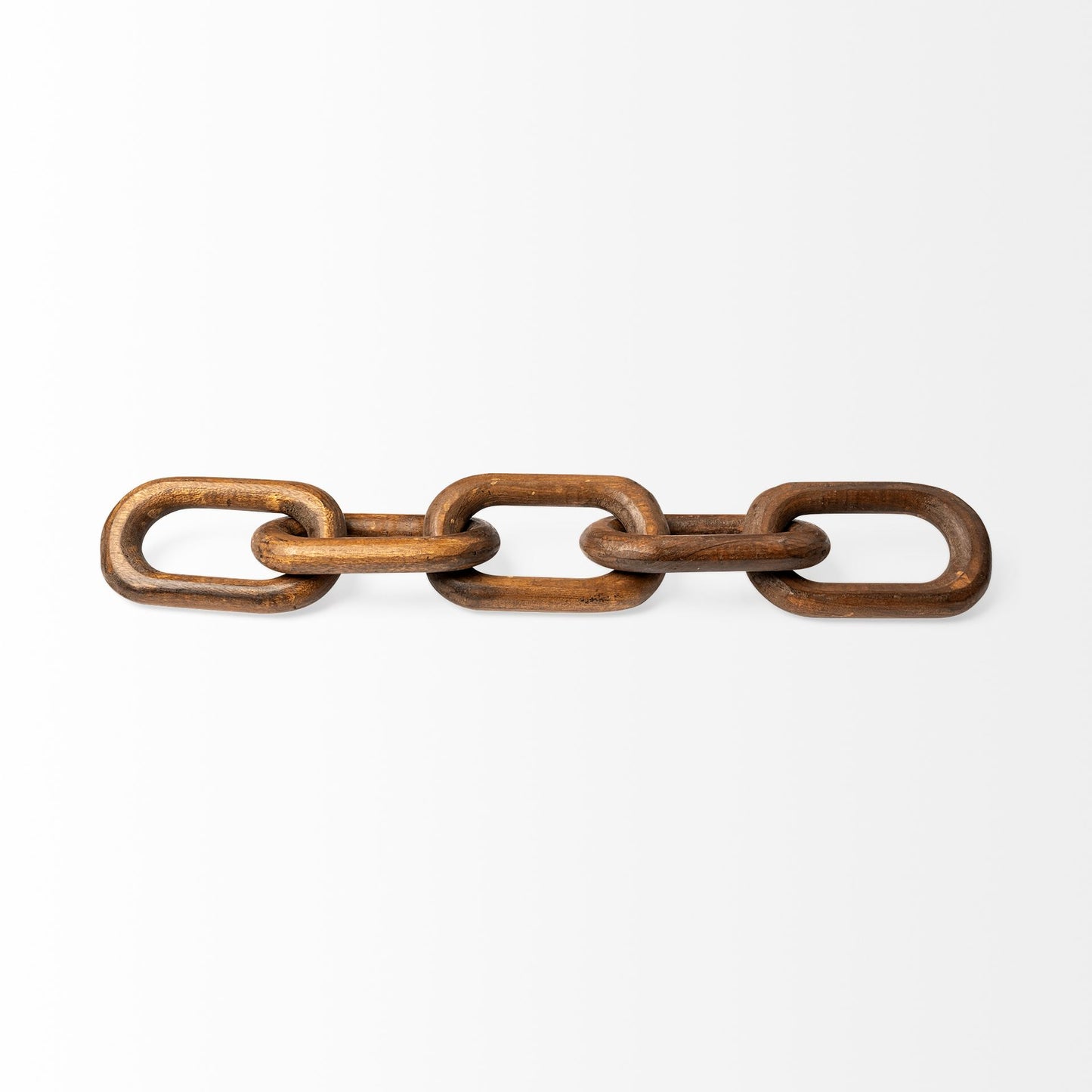 Alix Handcrafted 5-Link Wooden Chain - Elegant Mango Wood Design for Unique Home Decor Accent