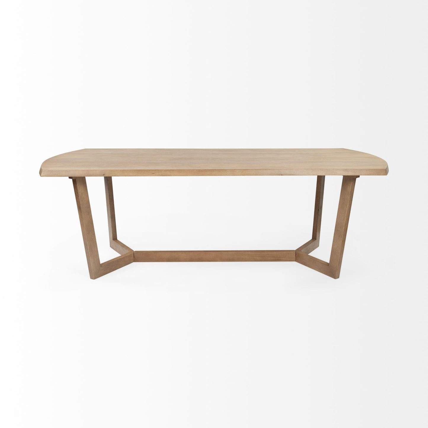 Denver Rectangular Brown Solid Wood Top and Base Dining Table for a Timeless and Stylish Dining Experience