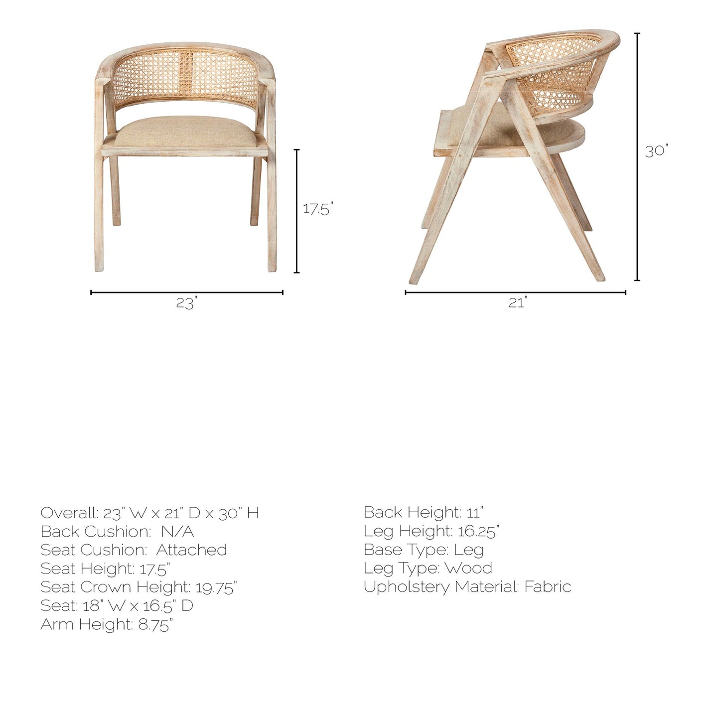 Tabitha I Blonde Wooden Frame Dining Chair with 100% Polyester Seat for a Stylish and Comfortable Dining Experience
