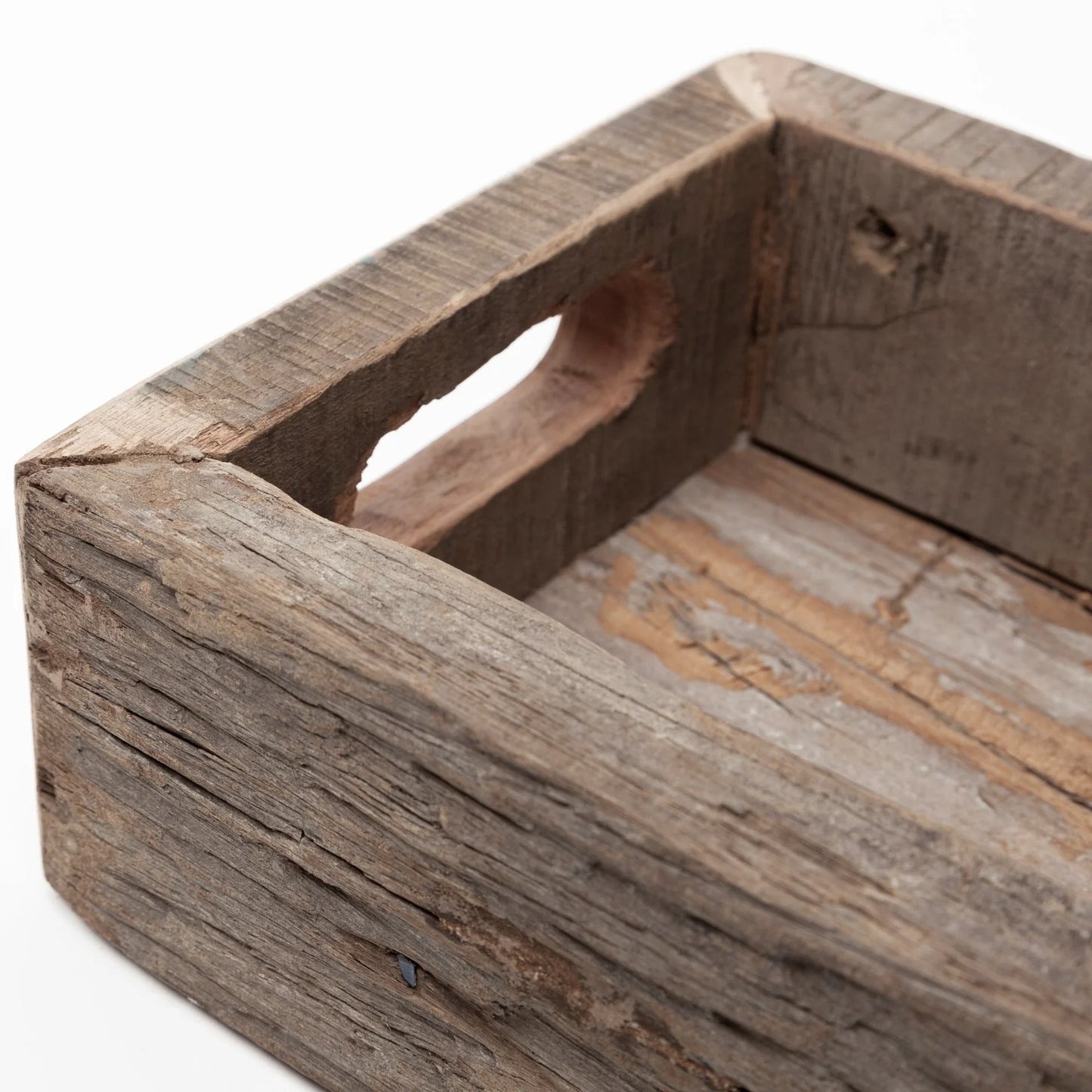 Vernon Small 24L x 7W Brown Reclaimed Wood Tray β Eco-Friendly, Rustic Charm for Stylish Decor