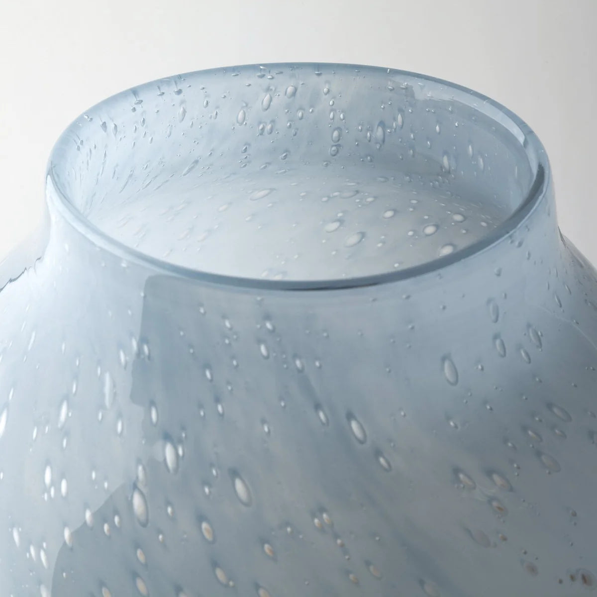 Nasser Large Urn-Style Glass Vase in Striking Blue, Gold, and Chrome Finish β Stunning Decor Piece