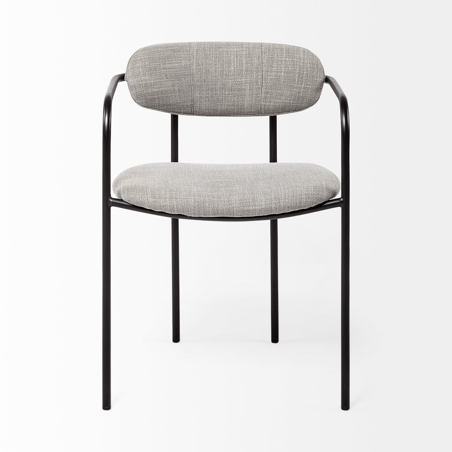 Parker I Cream Fabric Seat Dining Chair - Set of 2, Elegant and Modern Seating
