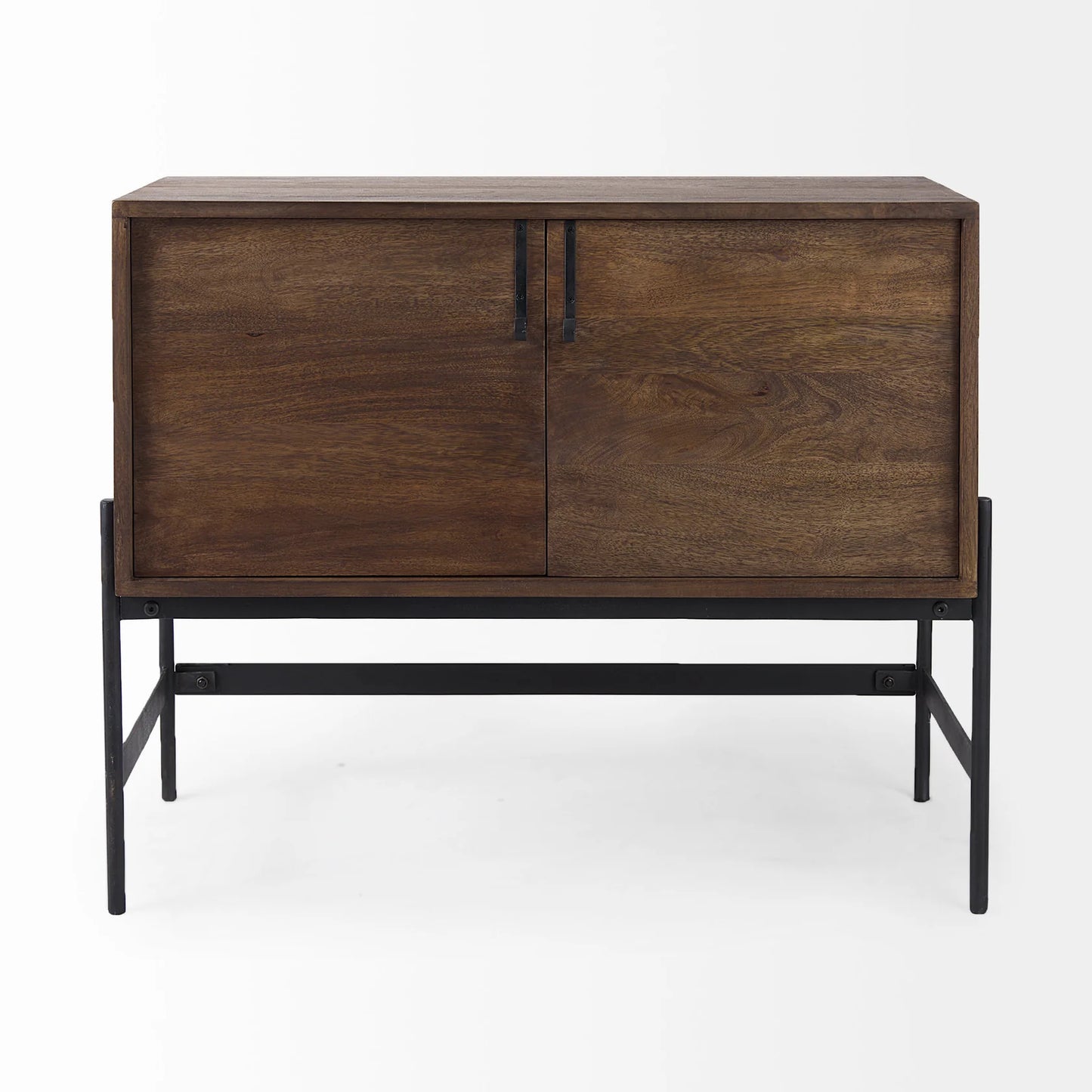 Glenn Accent Cabinet: Stylish 37.5" Storage Solution with Solid Wood, Eye-Catching Hardware & Modern Design
