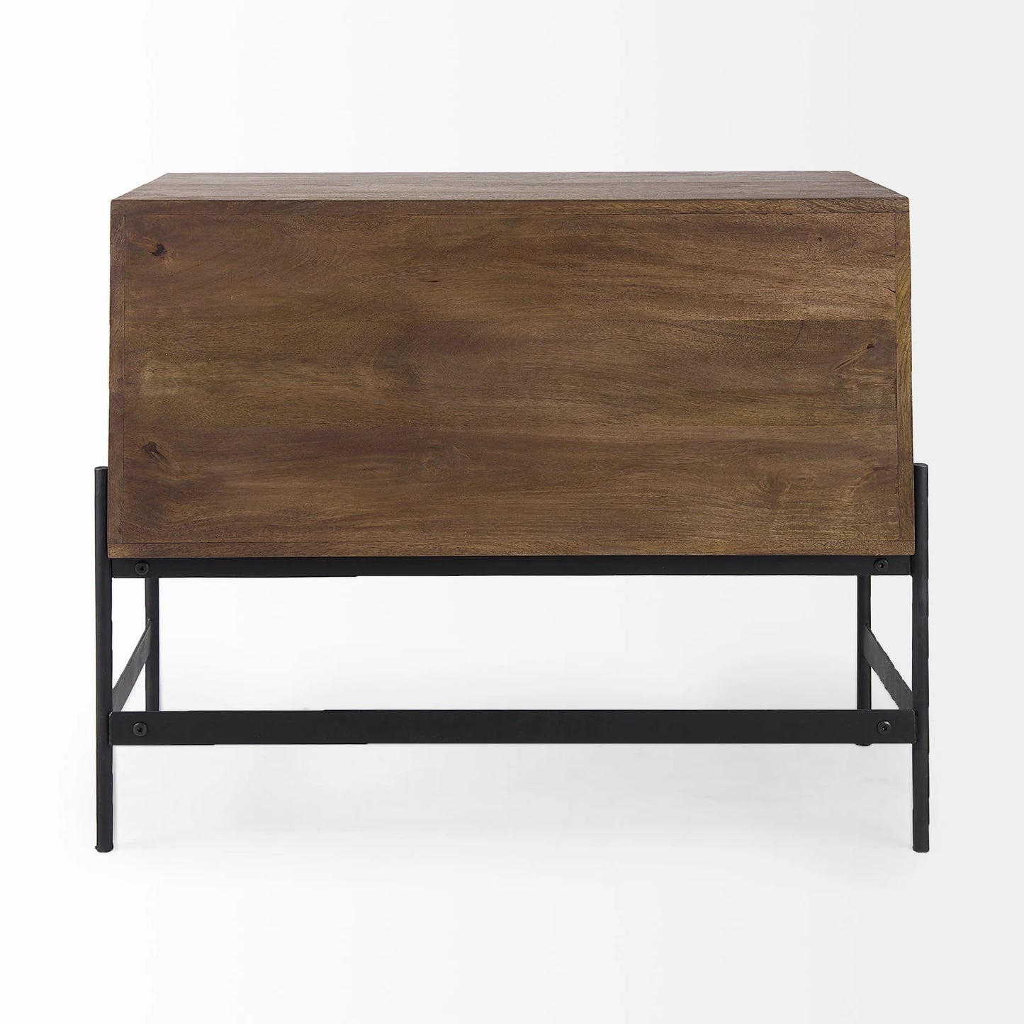 Glenn Accent Cabinet: Stylish 37.5" Storage Solution with Solid Wood, Eye-Catching Hardware & Modern Design