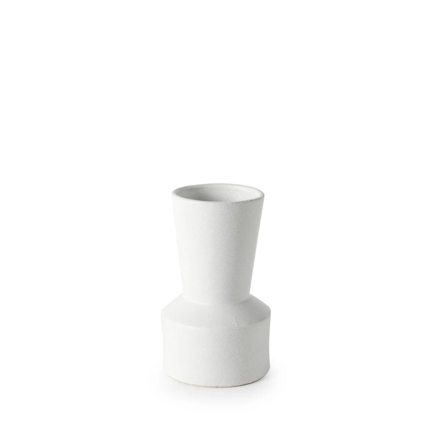 Laforge 9.4H Elegant Small White Ceramic Vase – Perfect for Fresh Flowers and Modern Décor Accents
