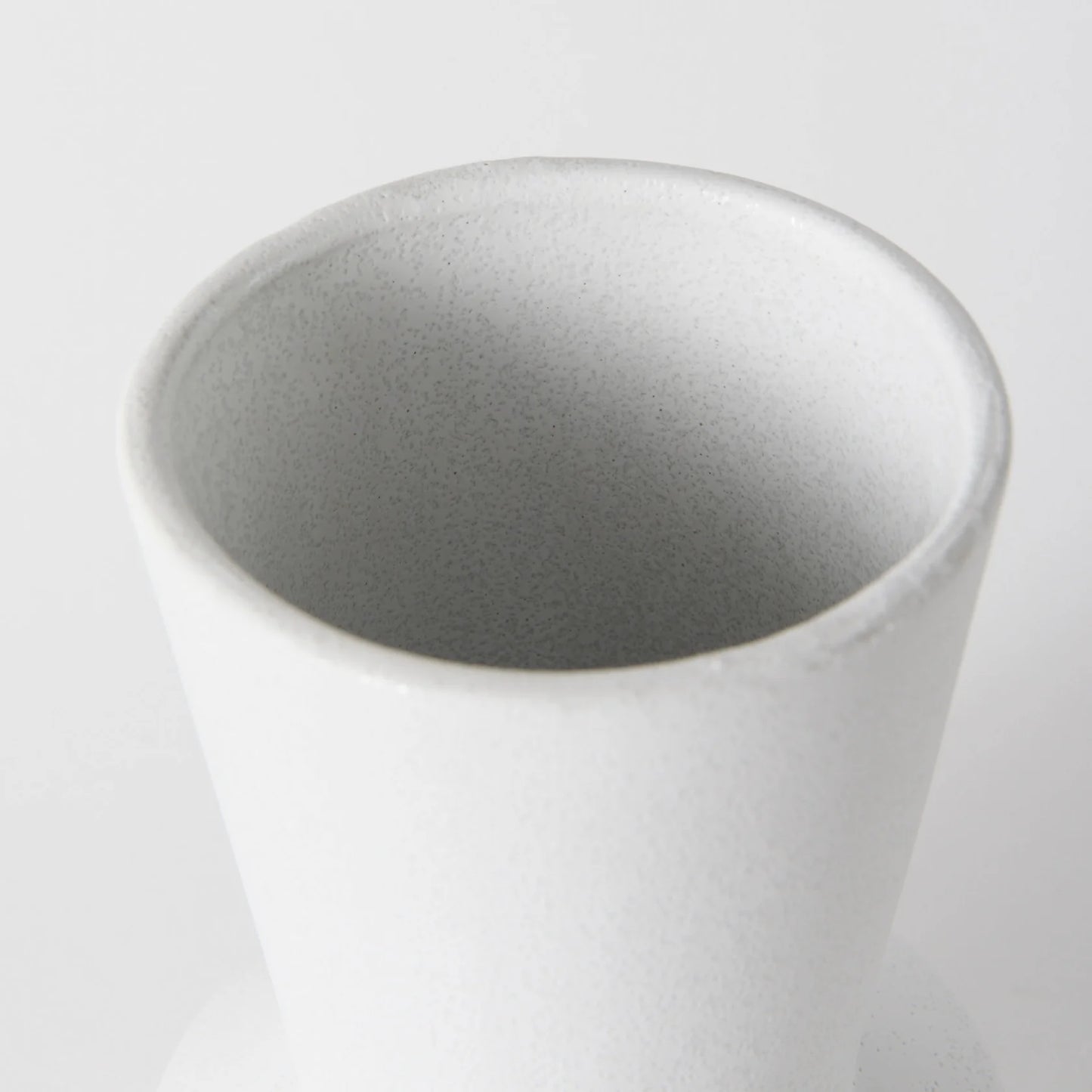 Laforge 9.4H Elegant Small White Ceramic Vase – Perfect for Fresh Flowers and Modern Décor Accents