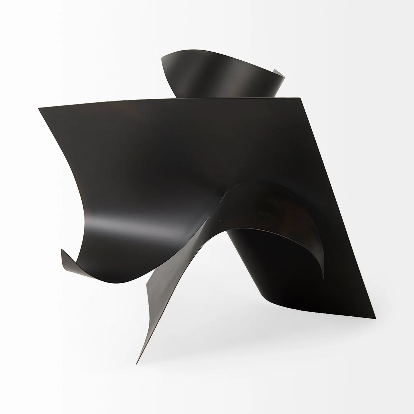 Francesca Black Metal Sculptural Decorative Object – Modern Artistic Accent Piece for Stylish Home and Office Decor