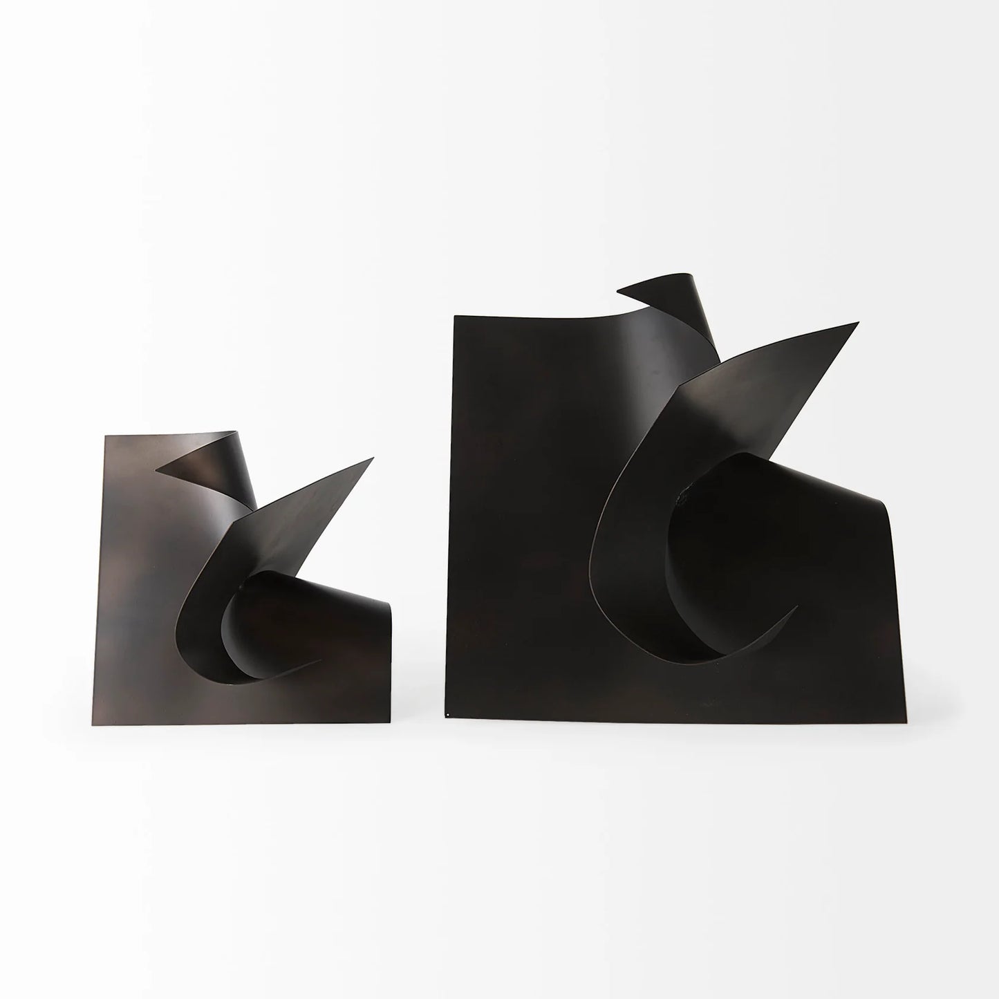 Francesca Black Metal Sculptural Decorative Object – Modern Artistic Accent Piece for Stylish Home and Office Decor