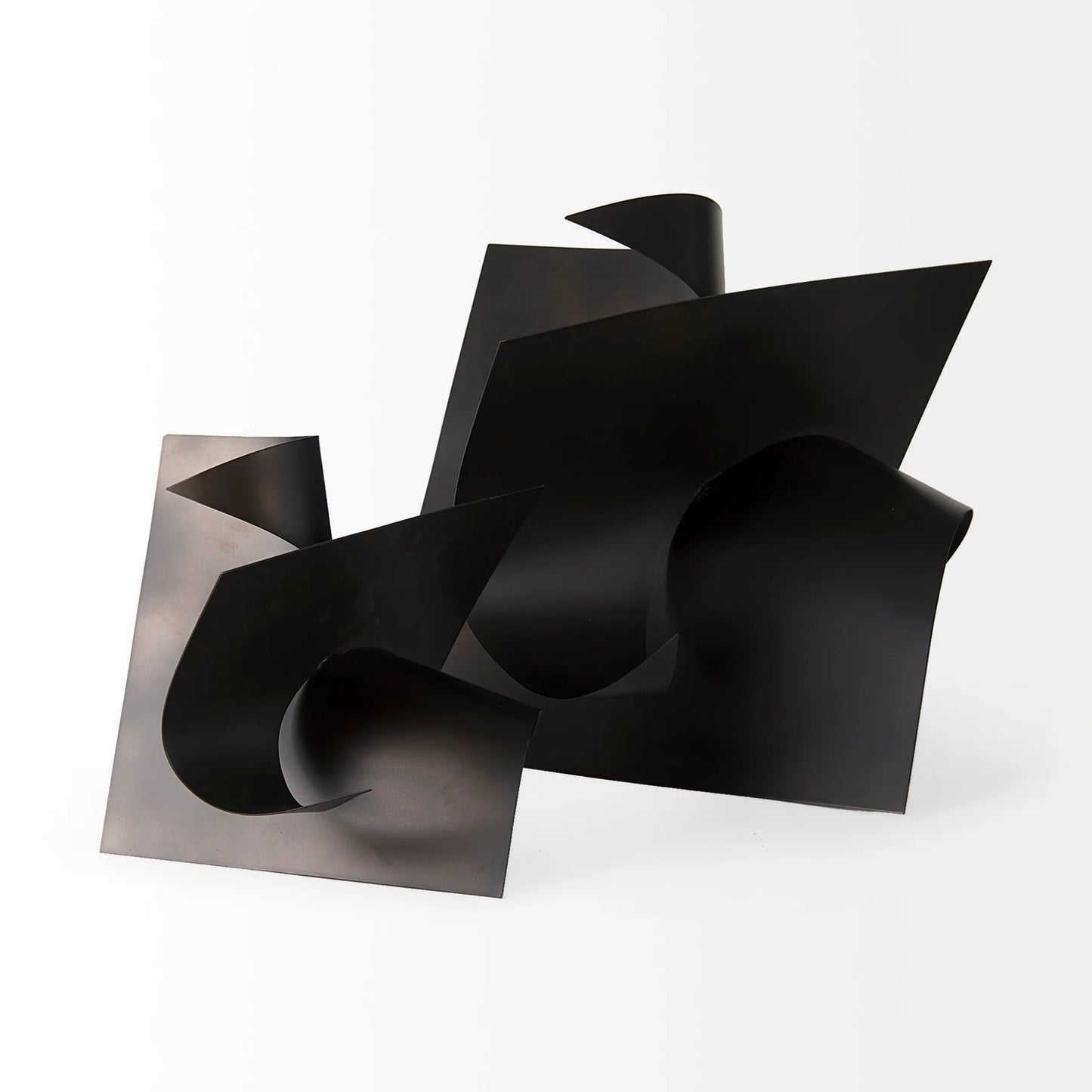 Francesca Black Metal Sculptural Decorative Object – Modern Artistic Accent Piece for Stylish Home and Office Decor