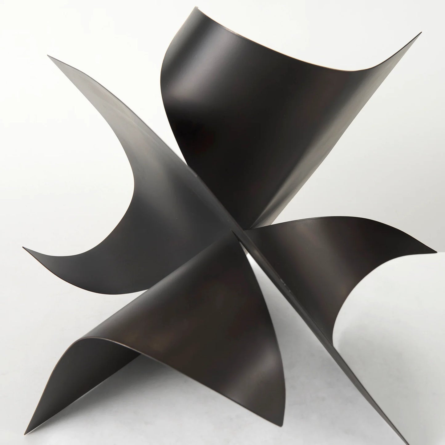 Francesca Black Metal Sculptural Decorative Object – Modern Artistic Accent Piece for Stylish Home and Office Decor