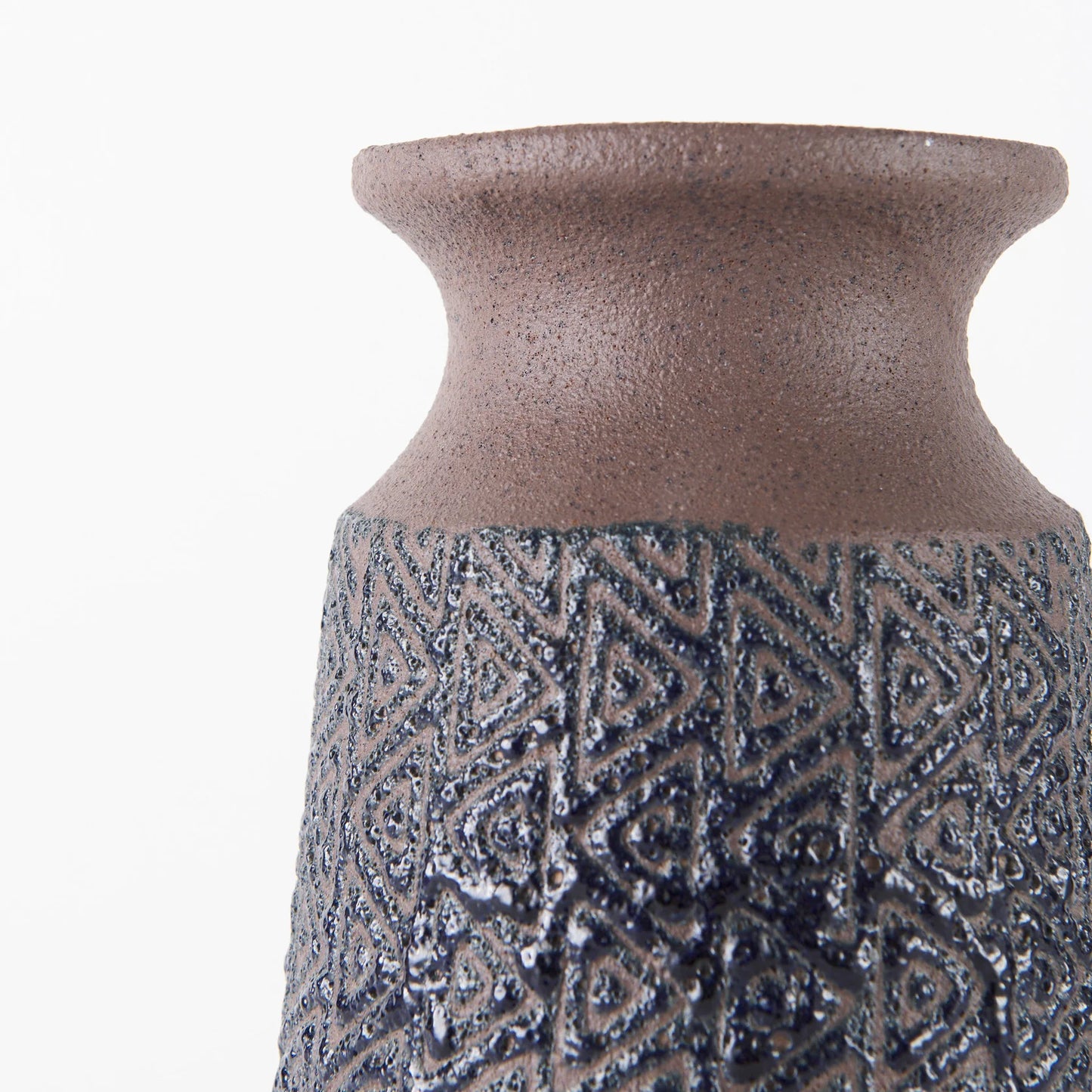 Sefina III Large Ceramic Vase with Intricate Geometric Patterns - Stunning Home Decor Accent Piece