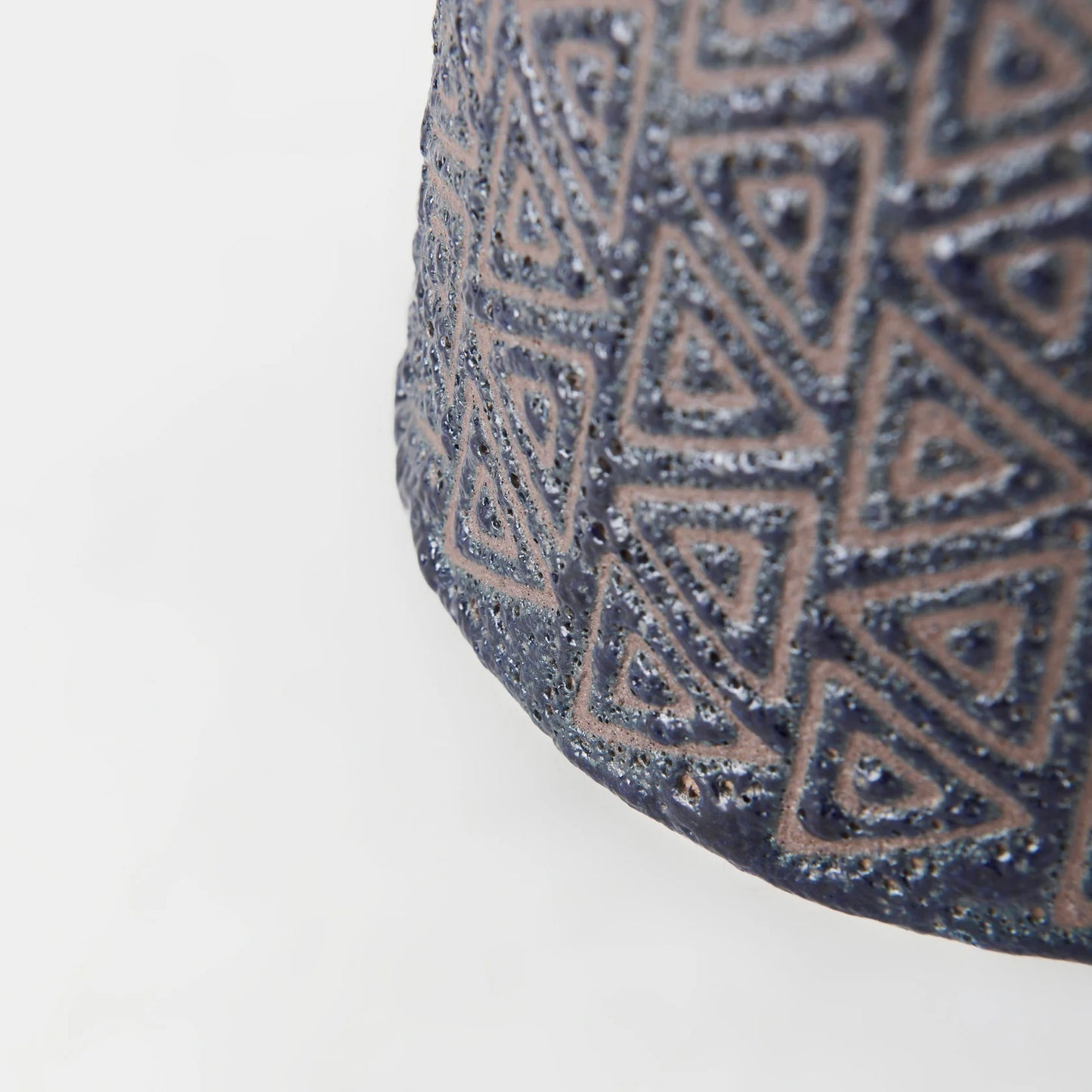 Sefina III Large Ceramic Vase with Intricate Geometric Patterns - Stunning Home Decor Accent Piece