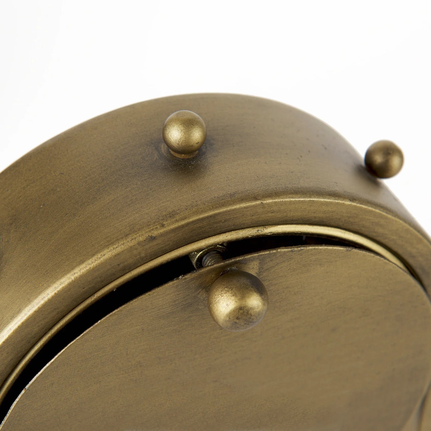 Marian Gold Studded Table Clock - Elegant and Timeless Accent Piece for Any Space