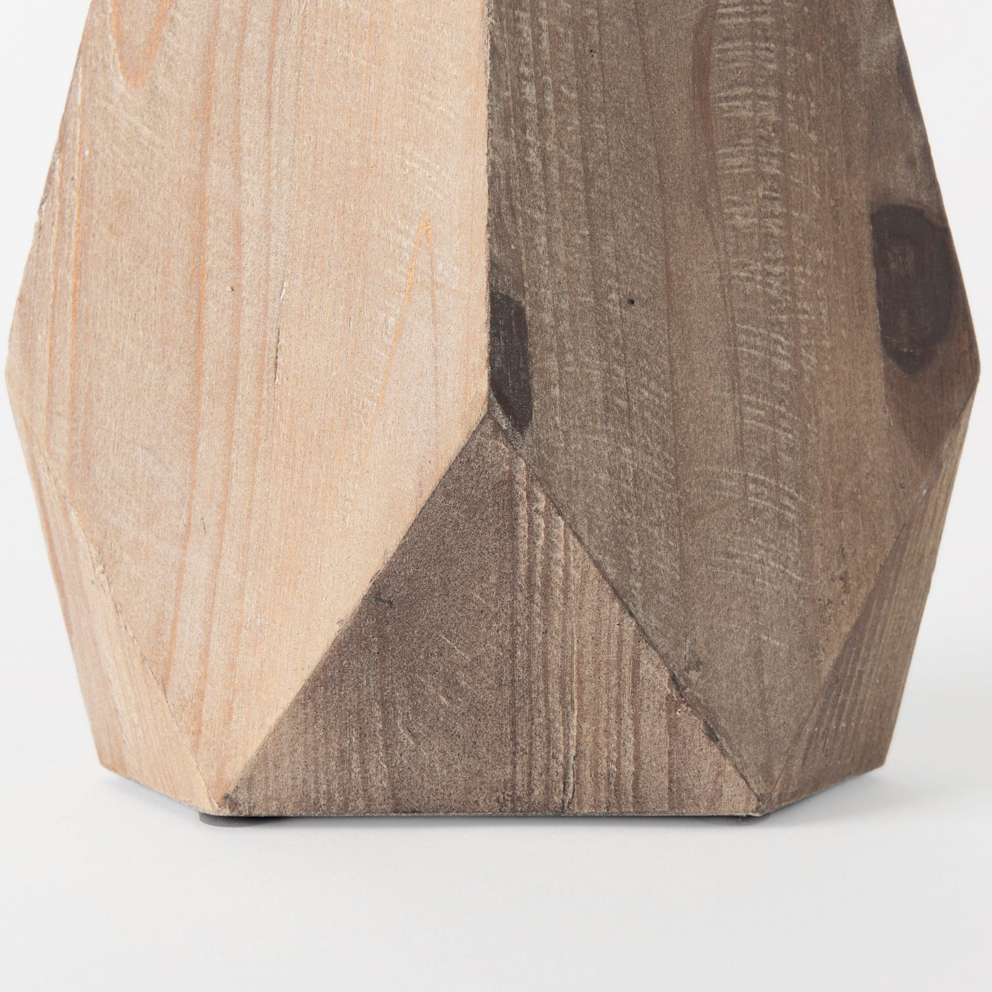 Allen Natural Brown Wood Oval Vase – Unique Tapered Design Perfect for Stylish Home Décor Grouping
