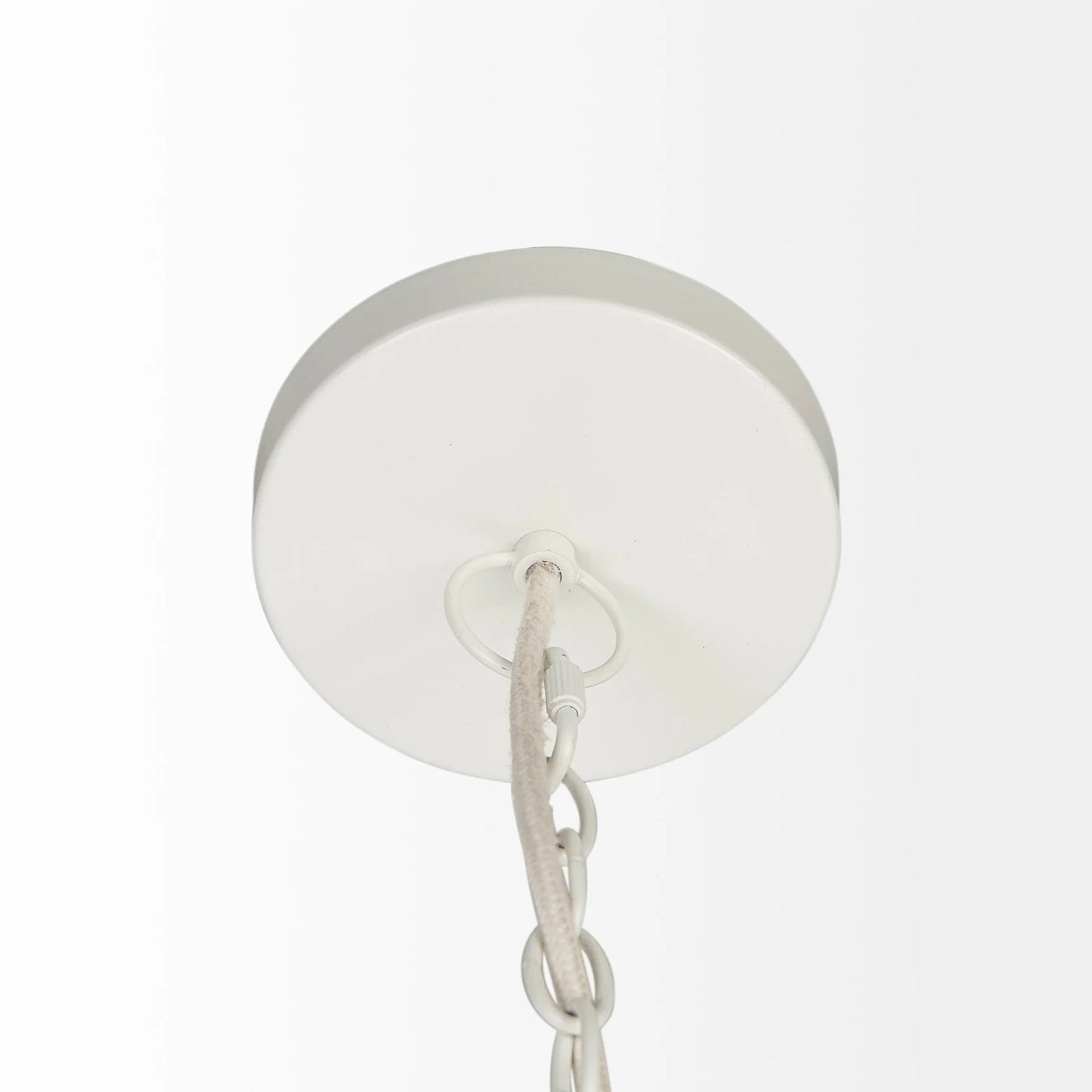 Theta Beaded Chandelier – Elegant White-Washed Design for Timeless Lighting and Sophisticated Décor