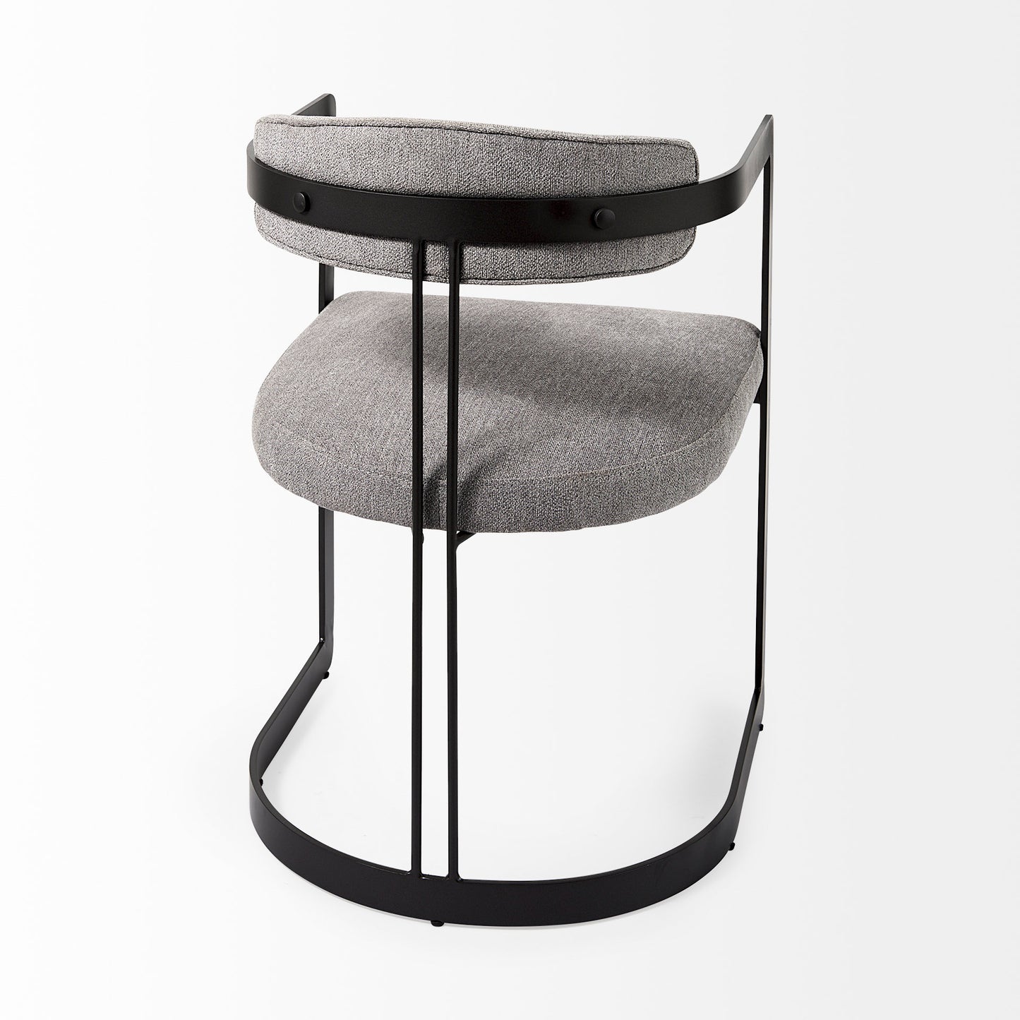 Hollyfield II Gray Fabric Seat with Gray Iron Frame Dining Chair - Modern and Stylish Seating