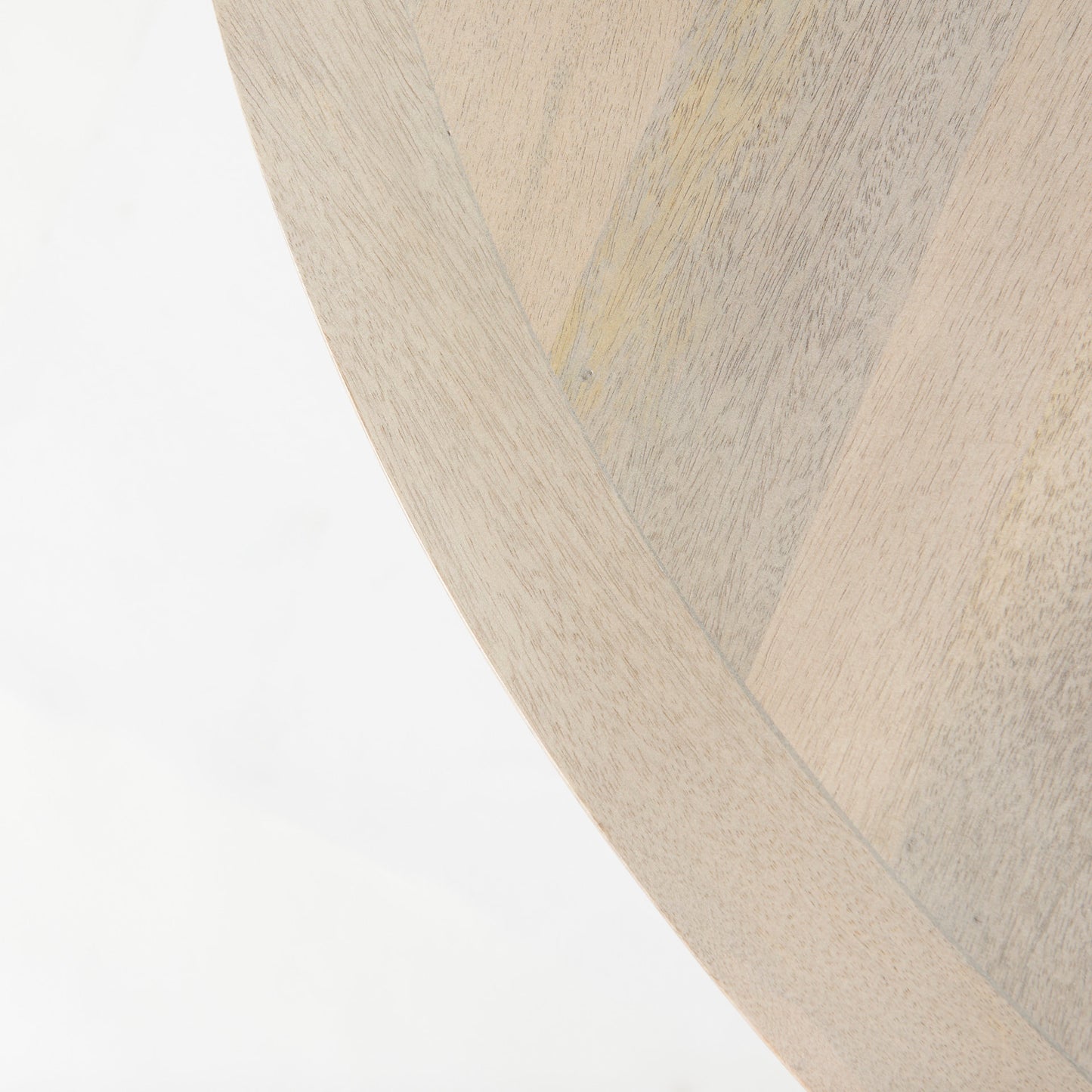 Liesl Barely Gray Finished Wood Dining Table with Circular Top for a Modern and Elegant Dining Experience