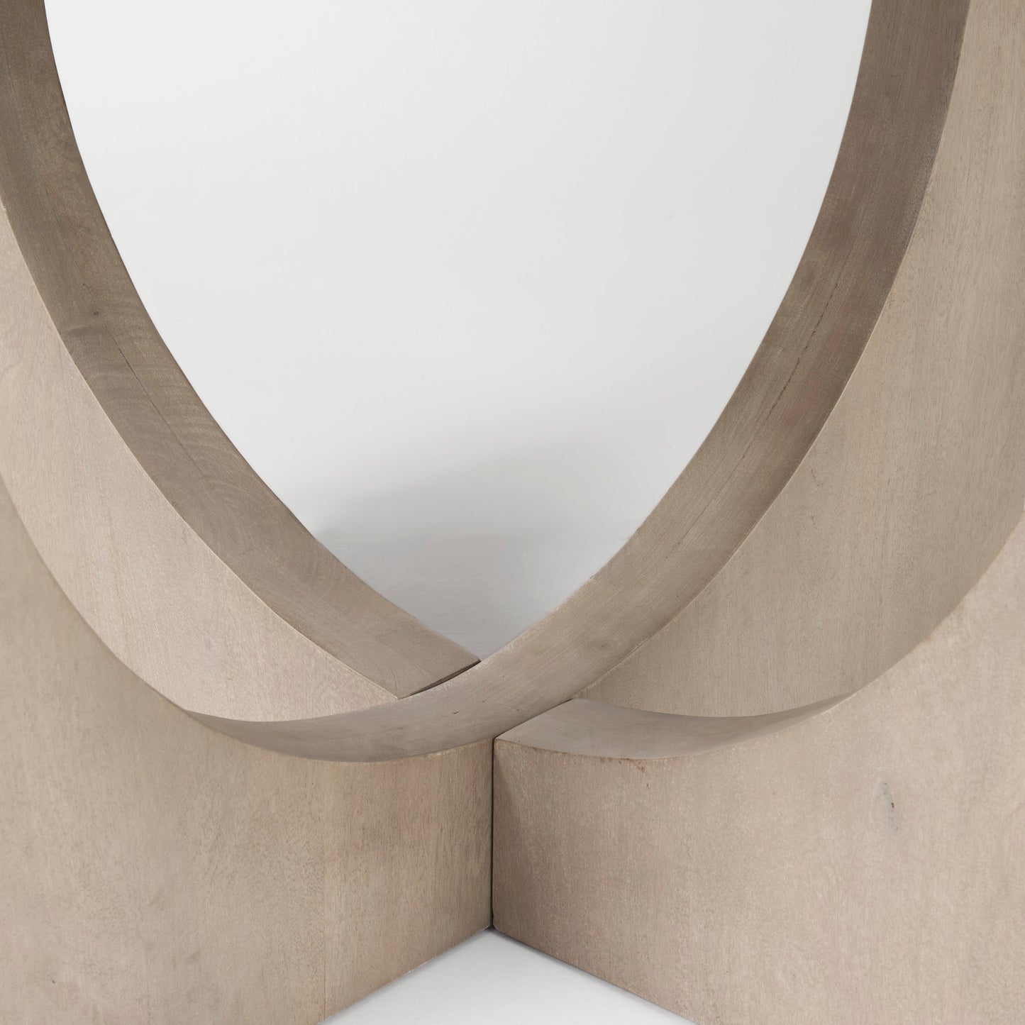 Liesl Barely Gray Finished Wood Dining Table with Circular Top for a Modern and Elegant Dining Experience