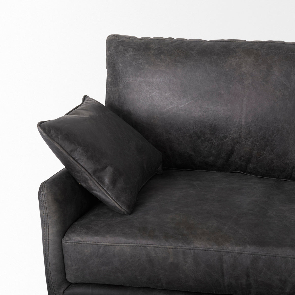 Cochrane Brown Leather Three Seater Sofa
