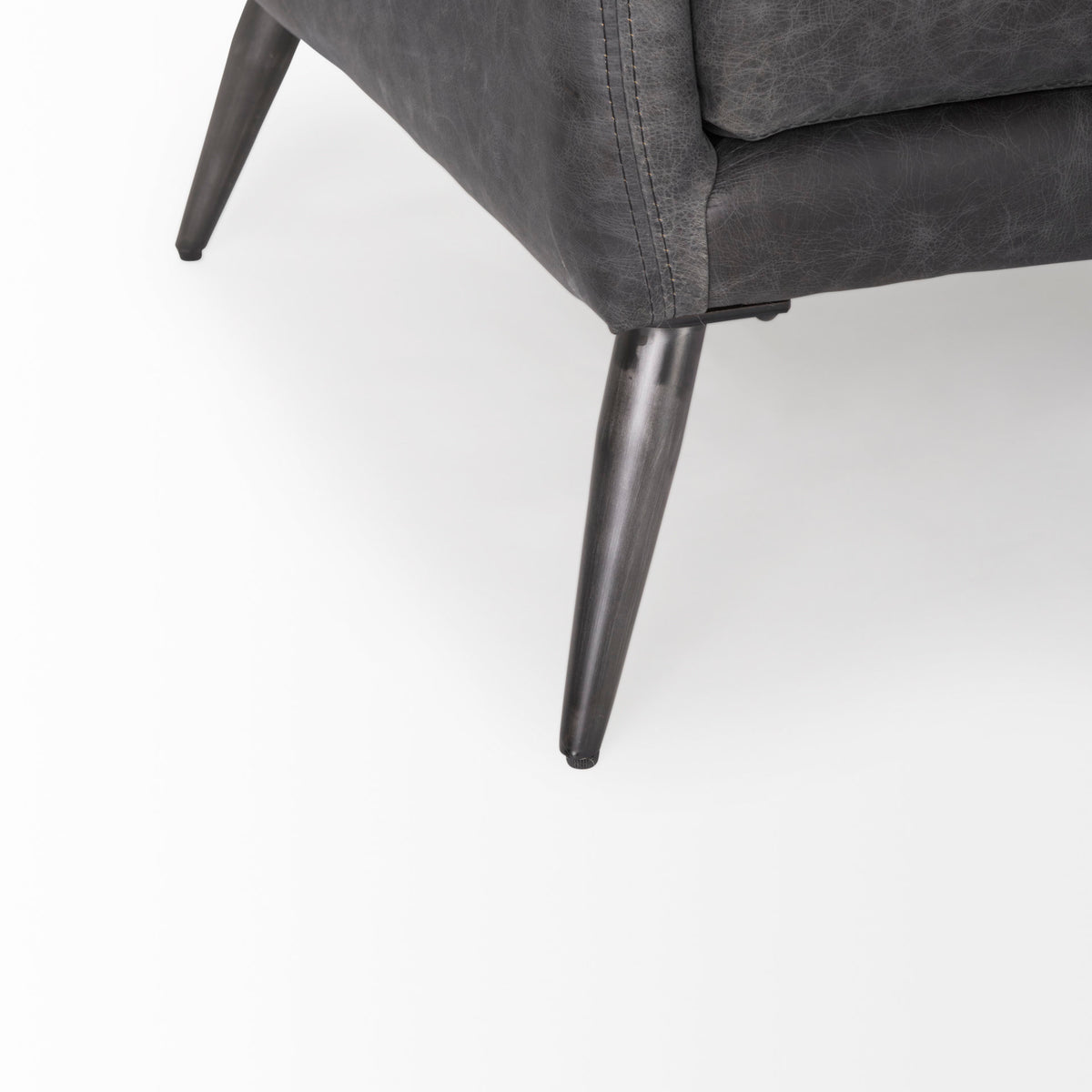 Cochrane Brown Leather Three Seater Sofa