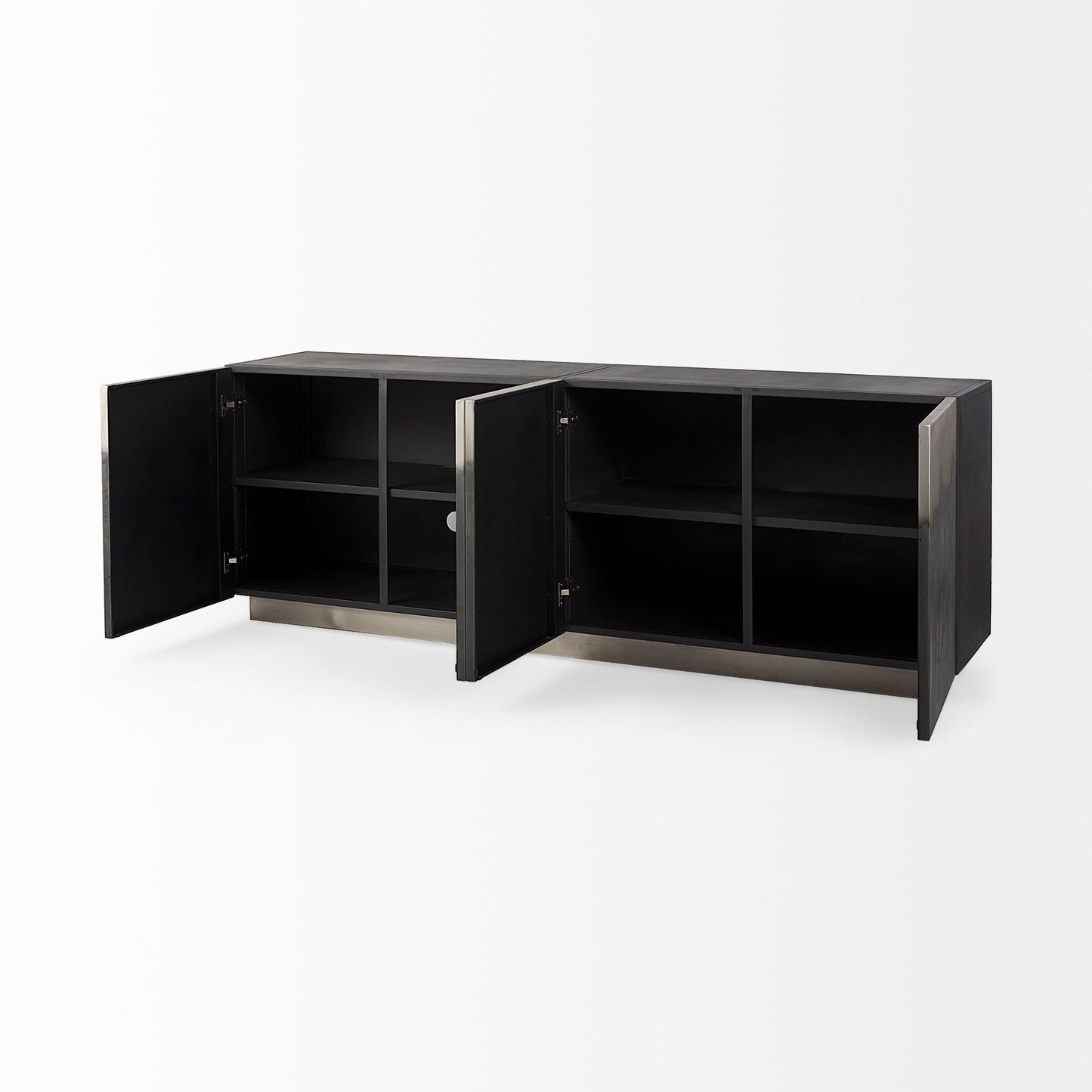 Roxdale Acid Wash Metal Sideboard for a Unique and Industrial-Inspired Storage Solution