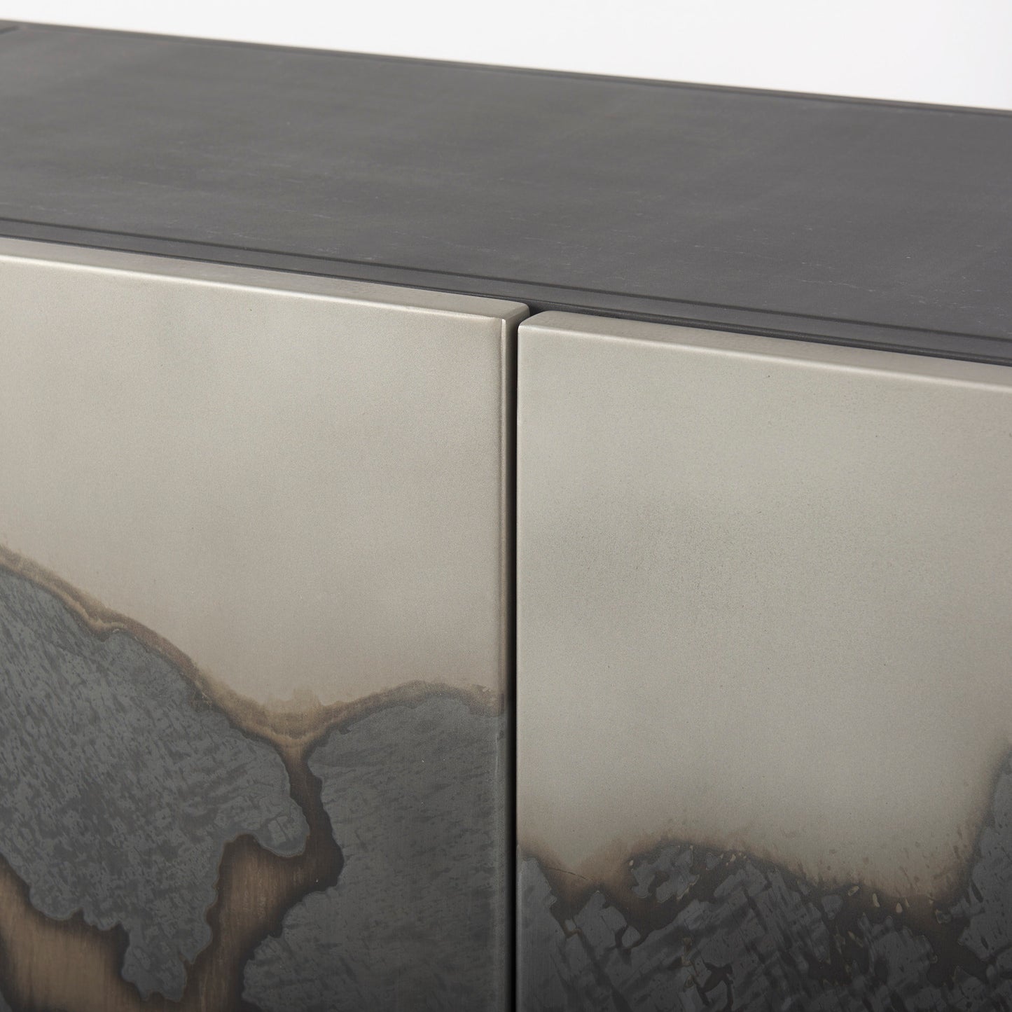 Roxdale Acid Wash Metal Sideboard for a Unique and Industrial-Inspired Storage Solution