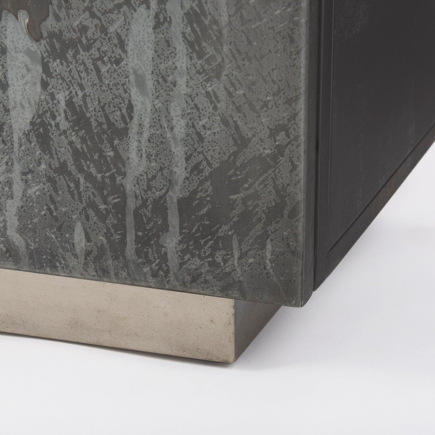 Roxdale Acid Wash Metal Sideboard for a Unique and Industrial-Inspired Storage Solution