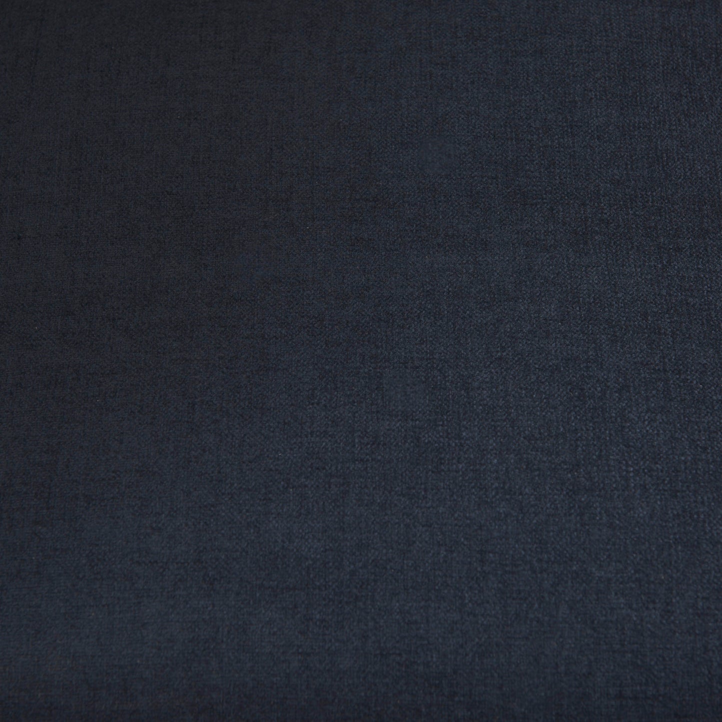 Brooks Navy Blue Fabric Three Seater Sofa W/ Medium Brown Wooden Legs