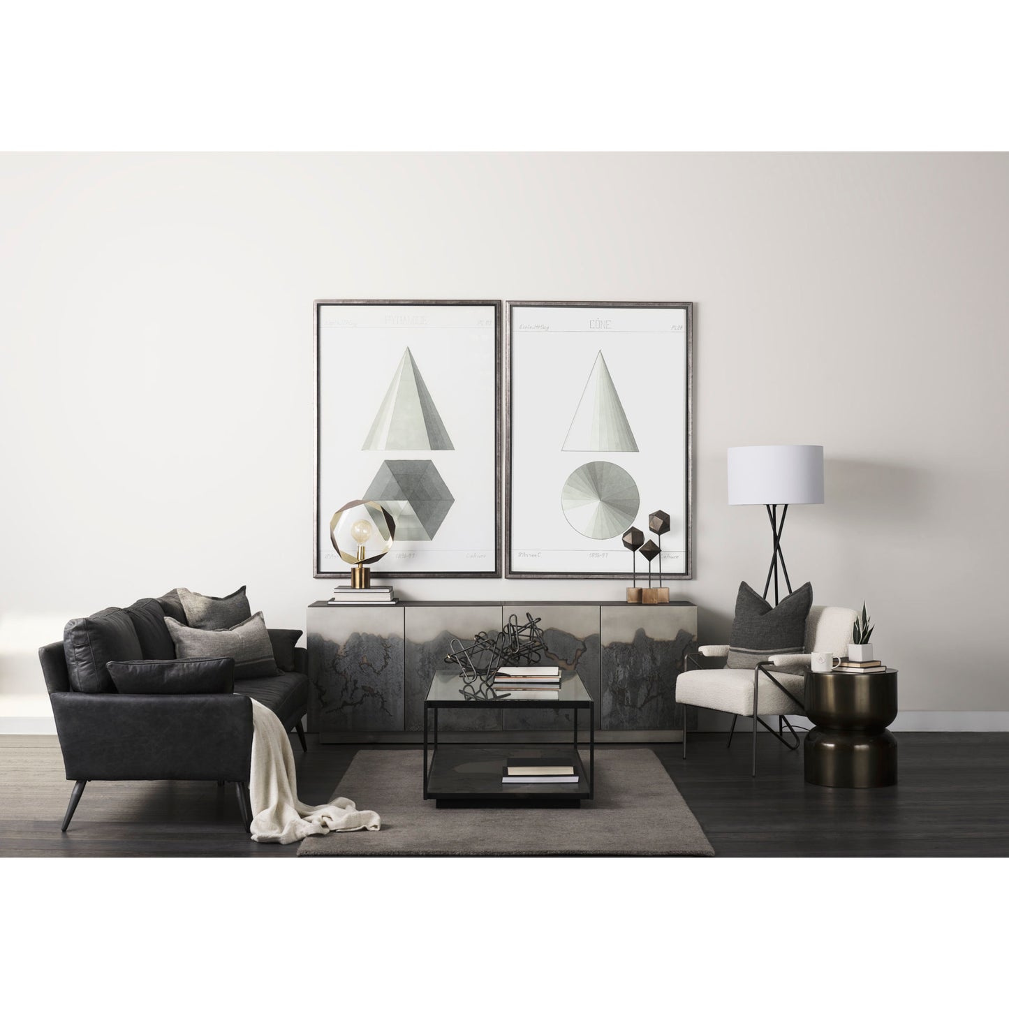 Roxdale Acid Wash Metal Sideboard for a Unique and Industrial-Inspired Storage Solution