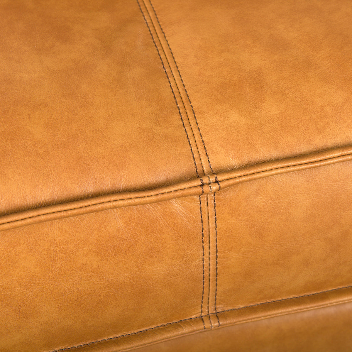Darcy Tan Leather Chaise Sectional