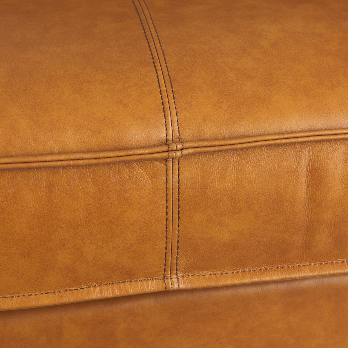 Darcy Tan Leather Love Seat