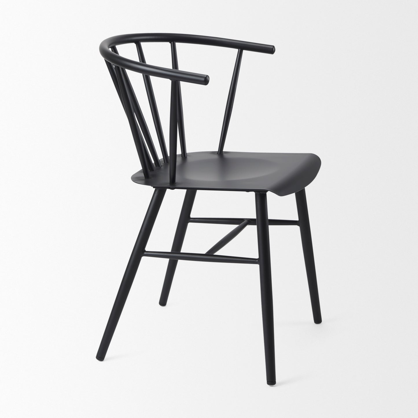 Colin Black Metal Dining Chair - Sleek and Durable Seating Solution