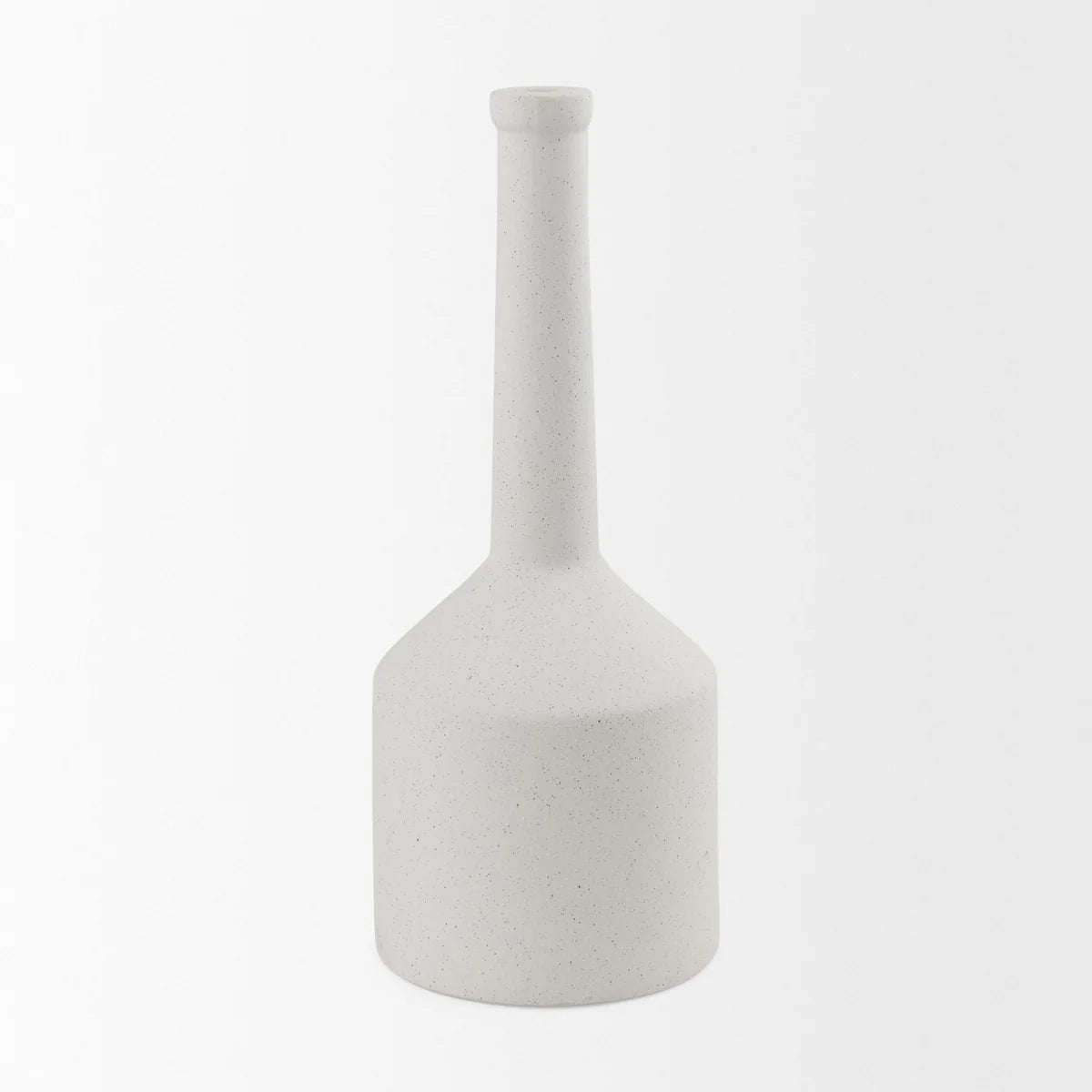 Burton Large Ceramic Jug Vase – Stylish Home Décor Accent for Modern Living Spaces and Events - White