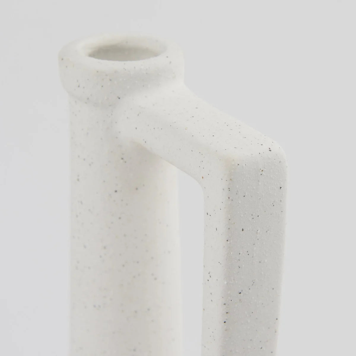 Burton Large Ceramic Jug Vase – Stylish Home Décor Accent for Modern Living Spaces and Events - White