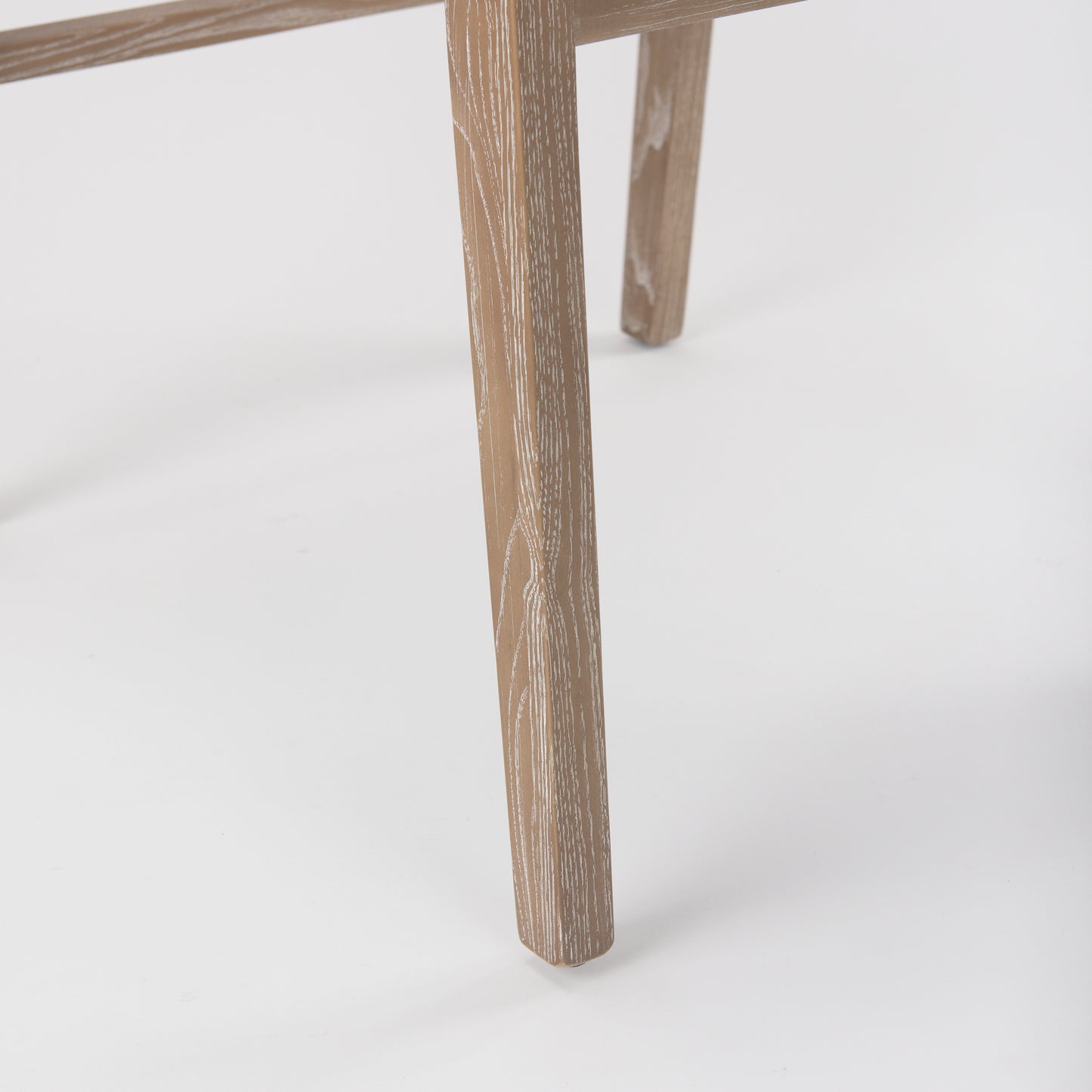 Tahoe Cream Boucle Upholstered Dining Chair with Light Brown Wood Frame and Armless Design for a Chic and Comfortable Dining Experience