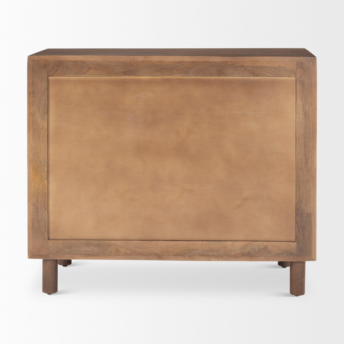 Astrid Medium Brown Solid Wood 3 Drawer Cabinet