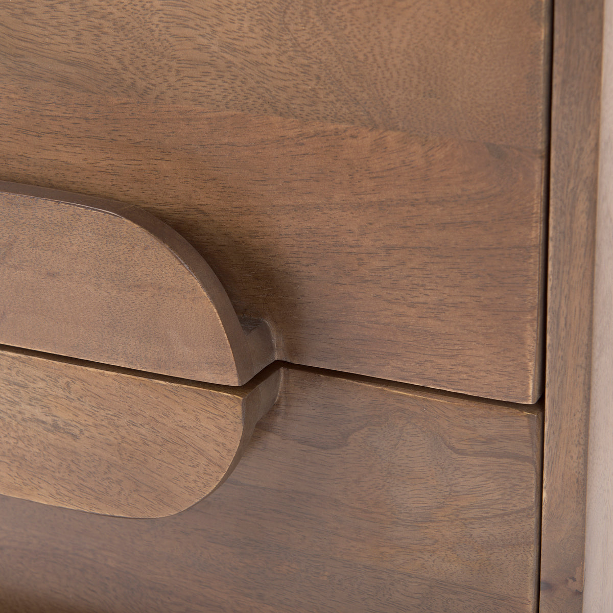 Astrid Medium Brown Solid Wood 3 Drawer Cabinet