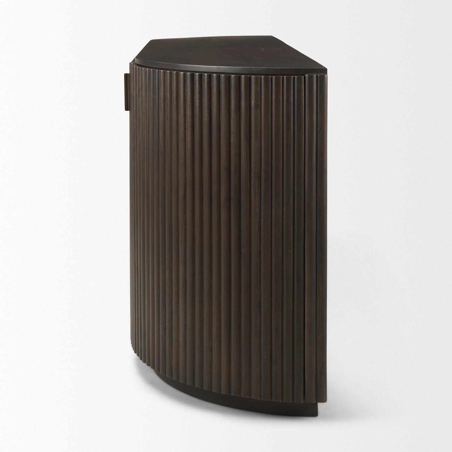 Terra Dark Brown Wood Fluted Sideboard for a Stylish and Elegant Storage Solution