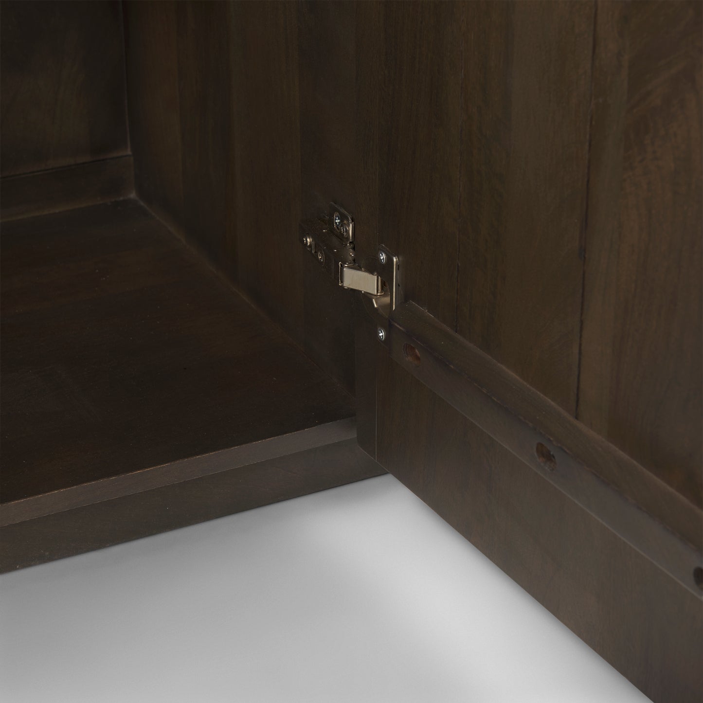 Terra Dark Brown Wood Fluted Sideboard for a Stylish and Elegant Storage Solution