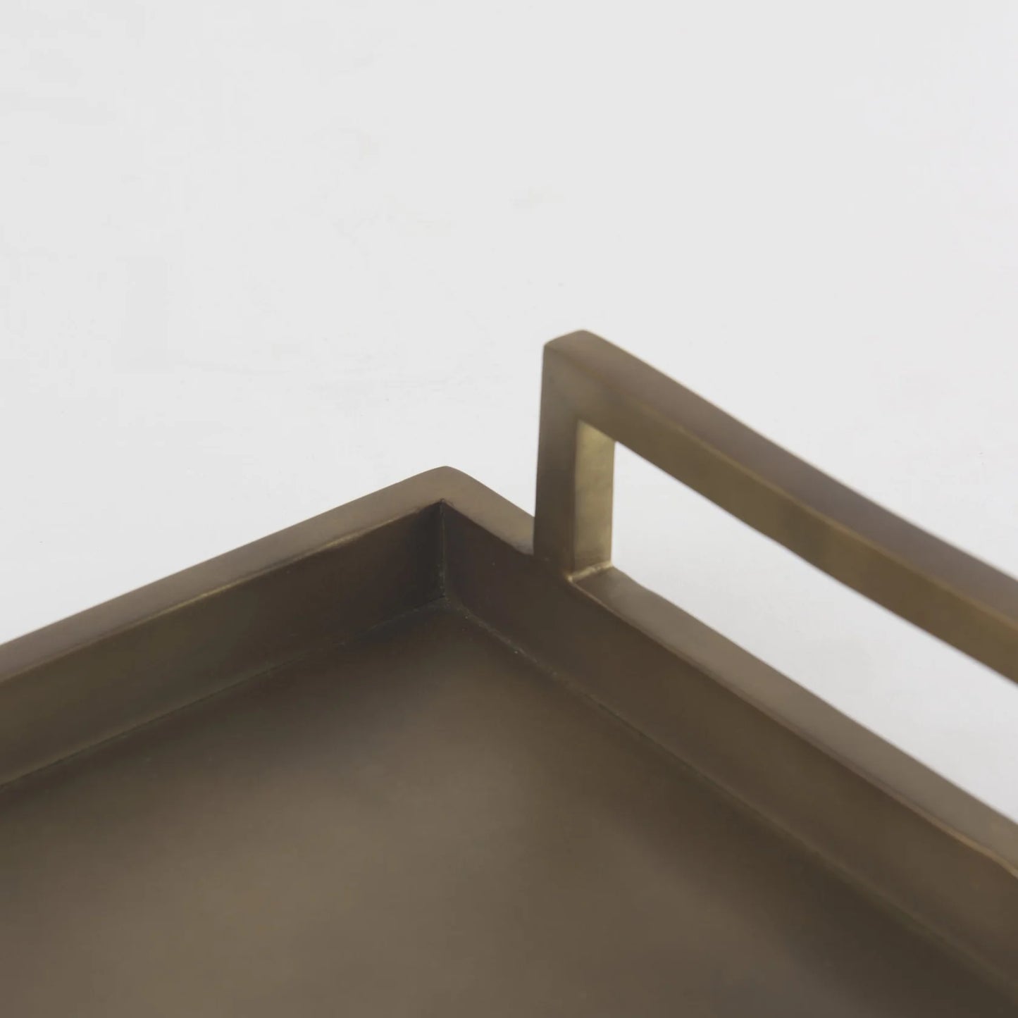 Shay Aluminium Tray - Small Gold Finish – Elegant Decorative Serving Tray for Modern Home Accents