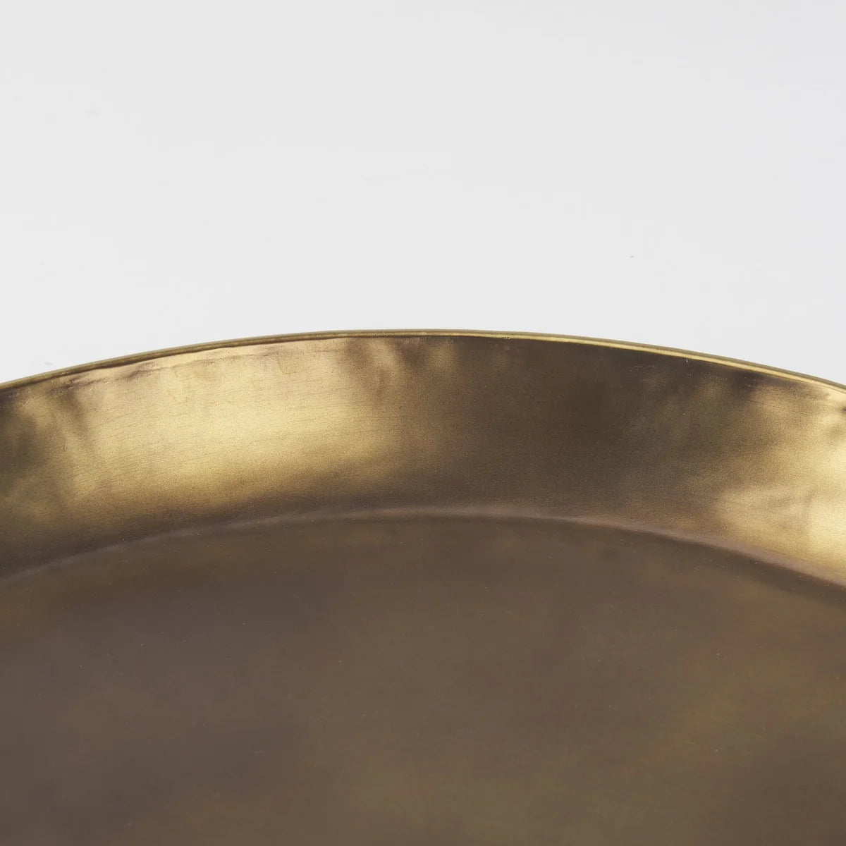 Eagan Burnished Brass Tray - 24" Decorative Display for Mementos & Accessories, Stylish & Versatile