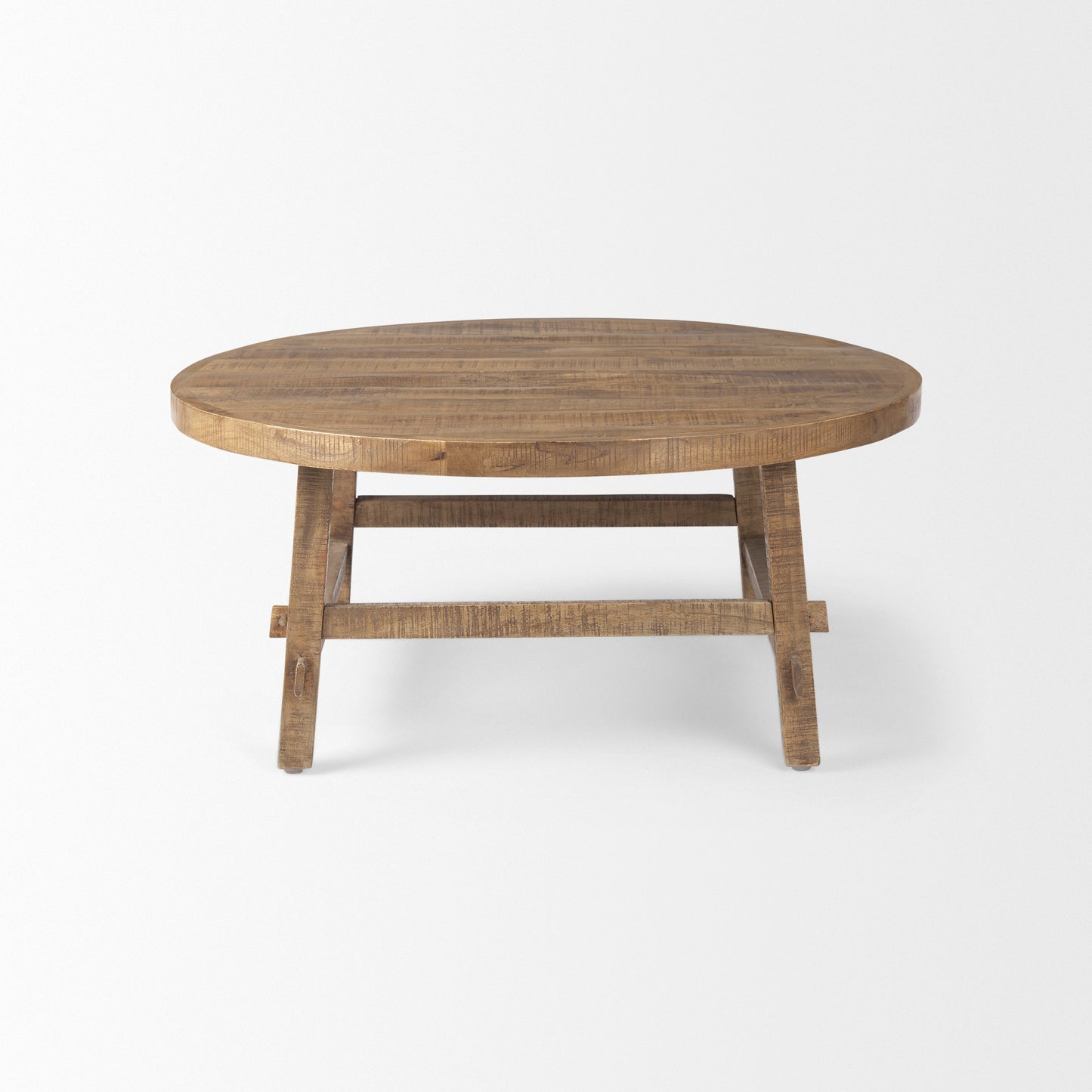 Rosie Round Blonde Wood Coffee Table – Elegant & Modern Living Room Centerpiece
