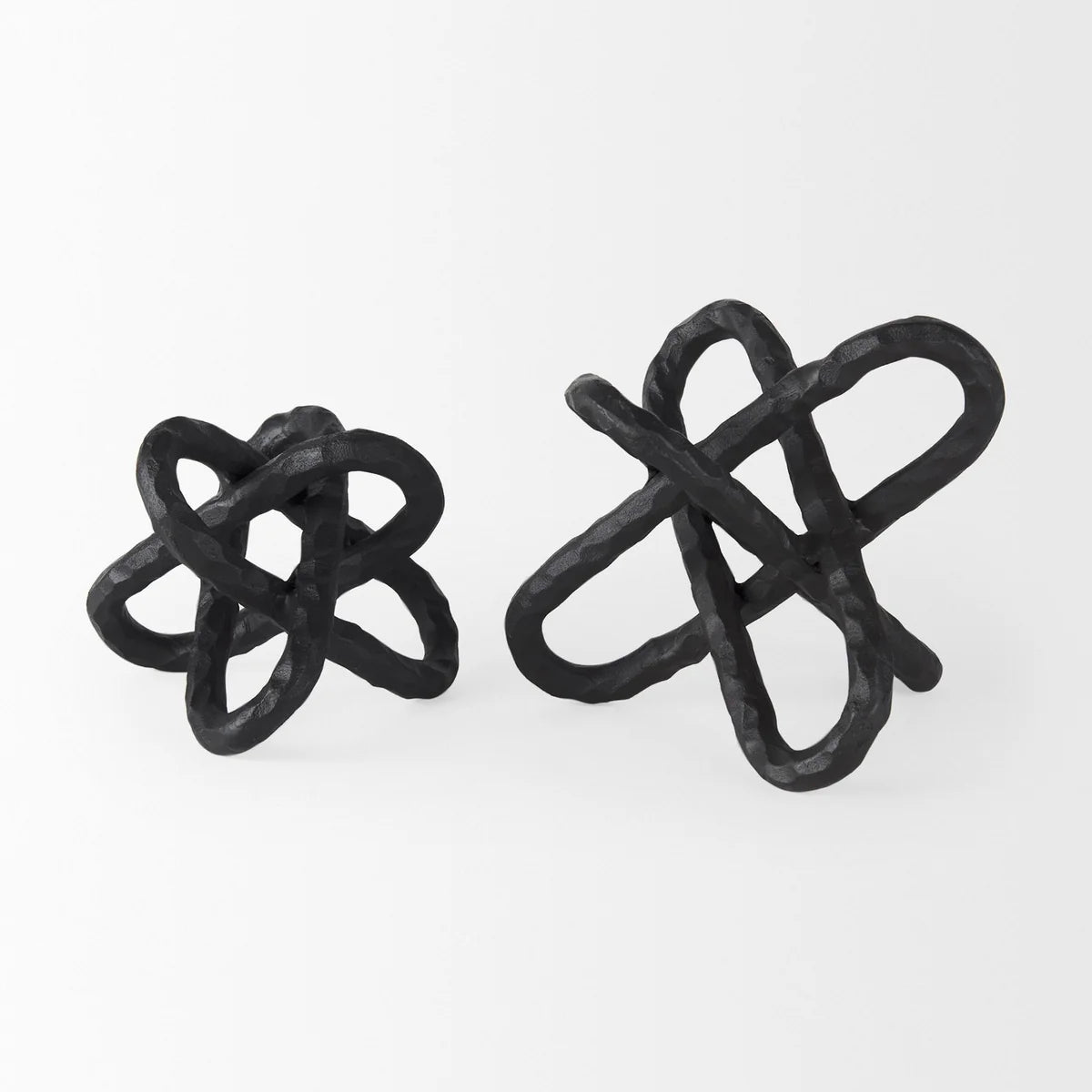 Wilhelm Industrial Black Metal Link Decor Object - Bold and Modern Statement Piece for Any Space
