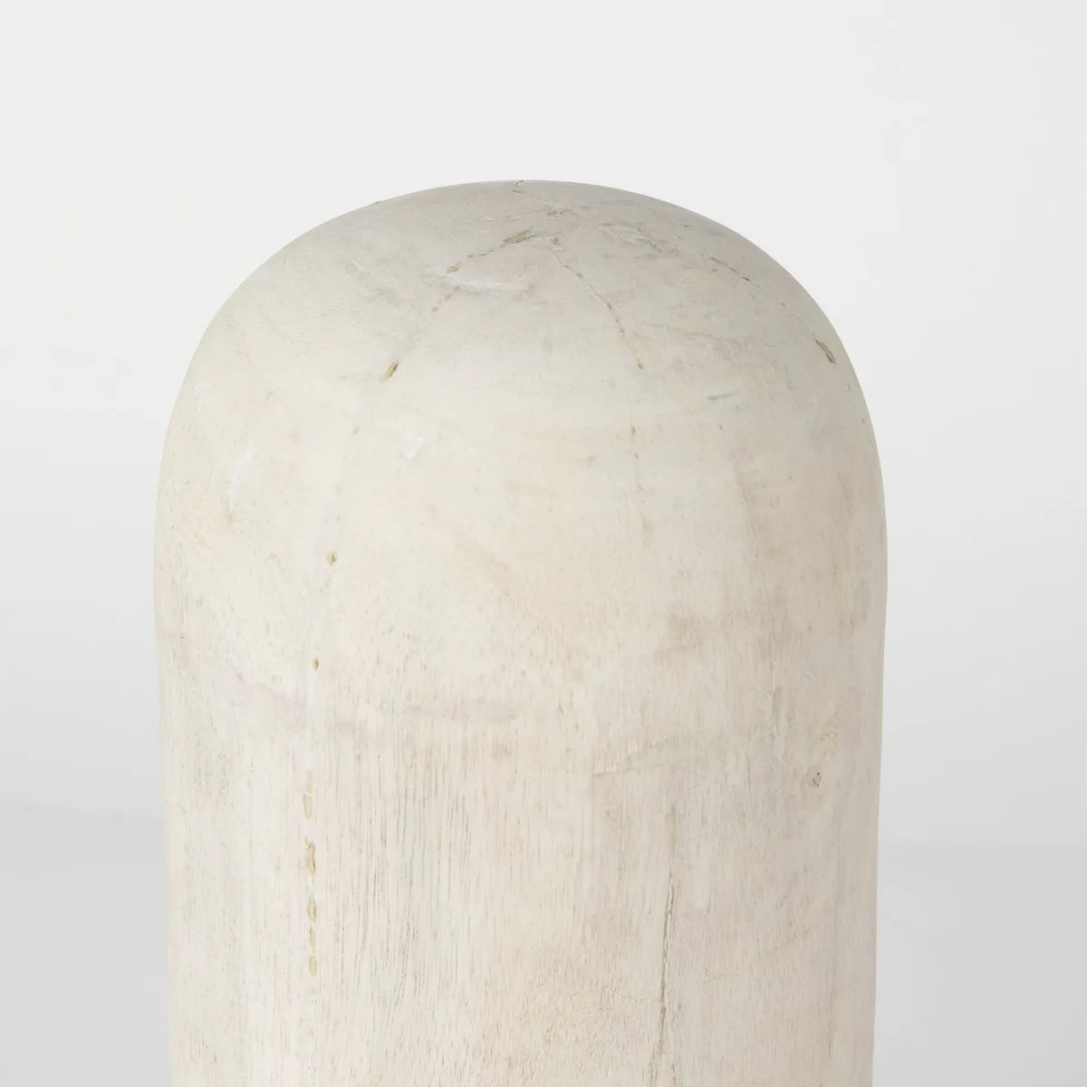 Knox Elegant White-Wash Wooden Decorative Tower - Stylish Home Accent for Modern Interiors