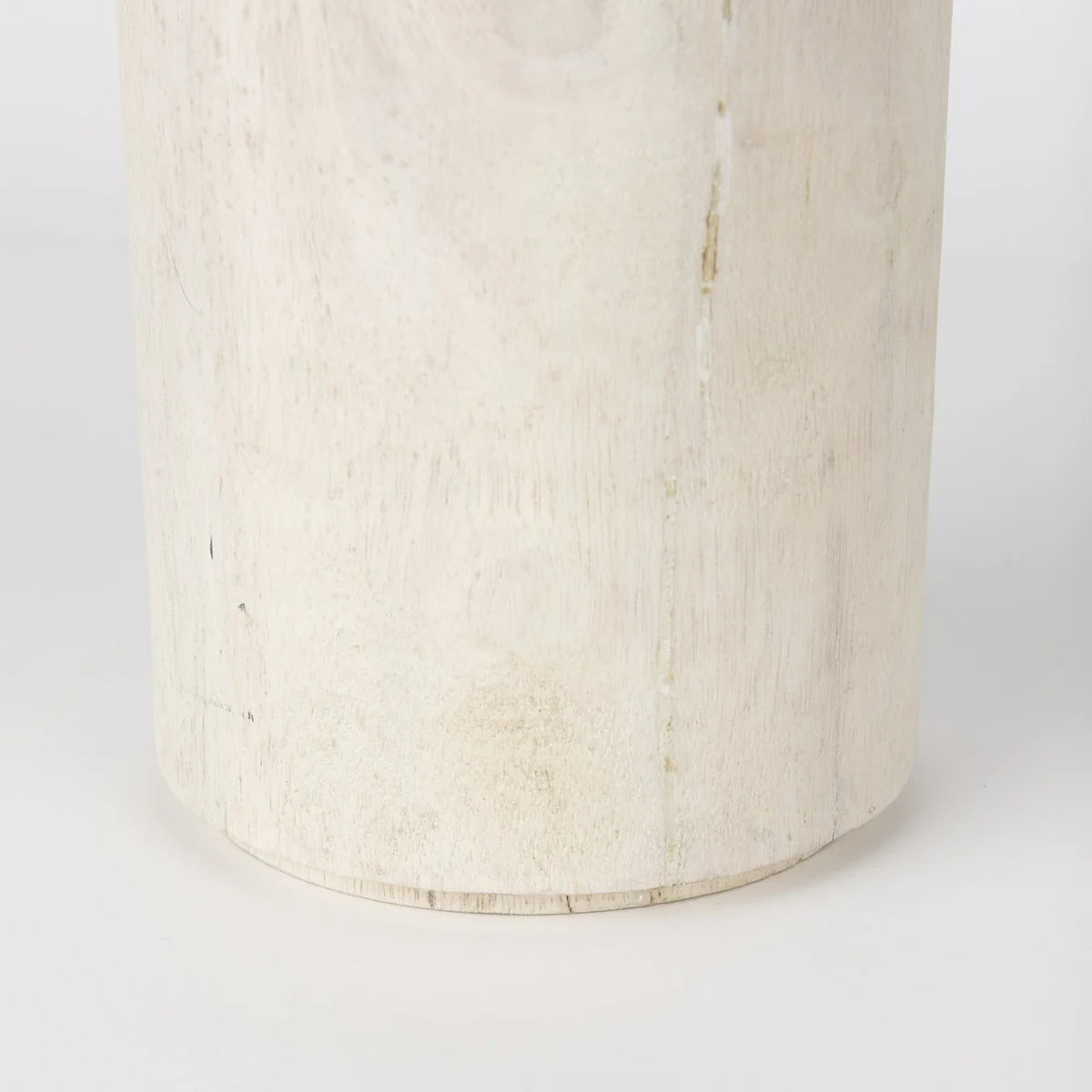 Knox Elegant White-Wash Wooden Decorative Tower - Stylish Home Accent for Modern Interiors
