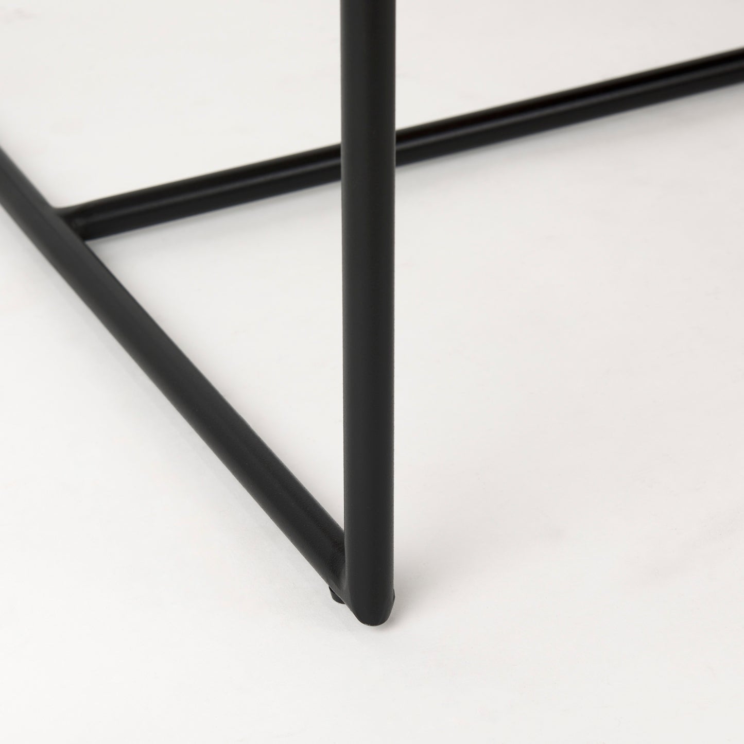 Stamford Beige Upholstered Dining Chair with Wood Back and Black Metal Frame